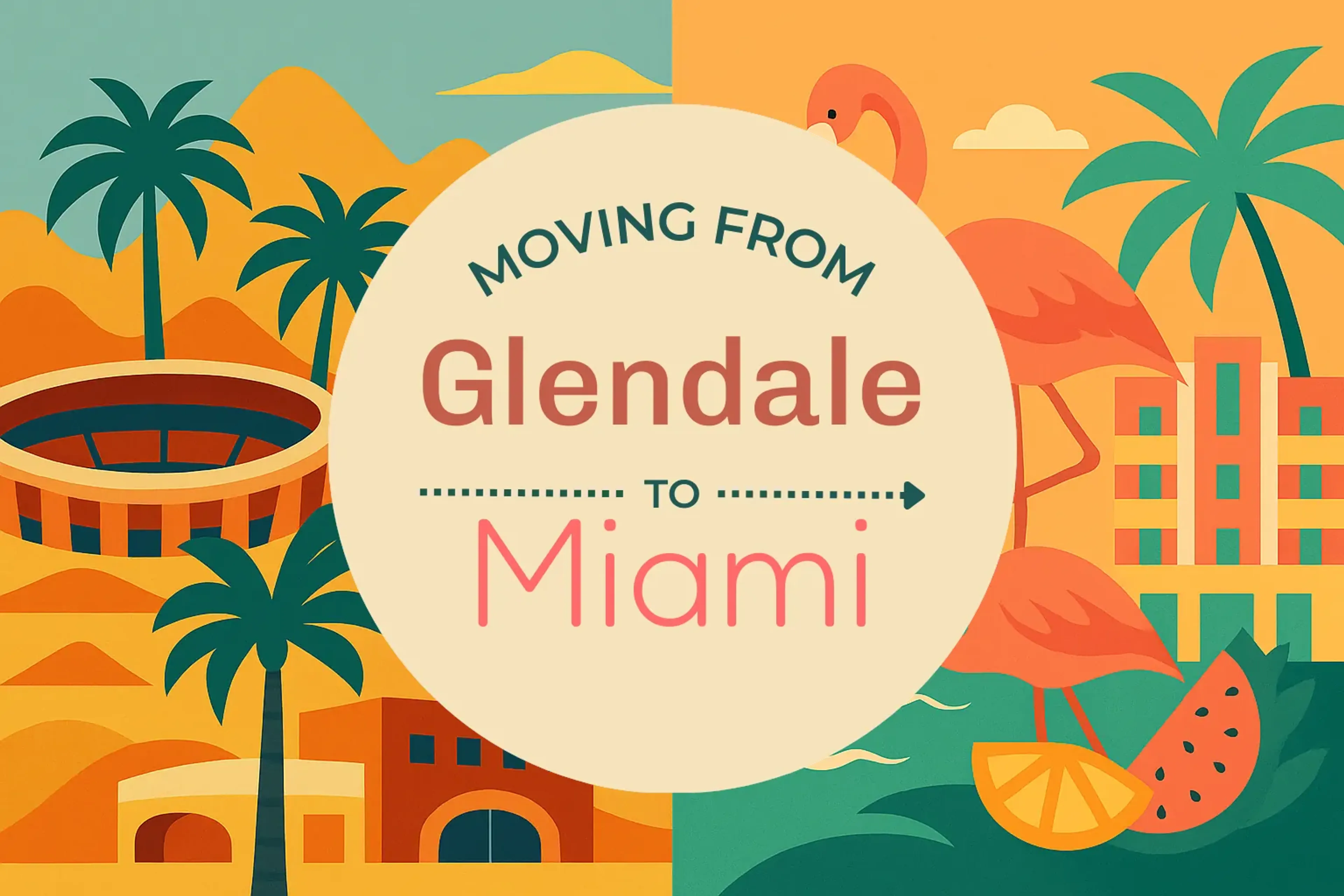 Side-by-side comparison of Glendale to Miami moving companies