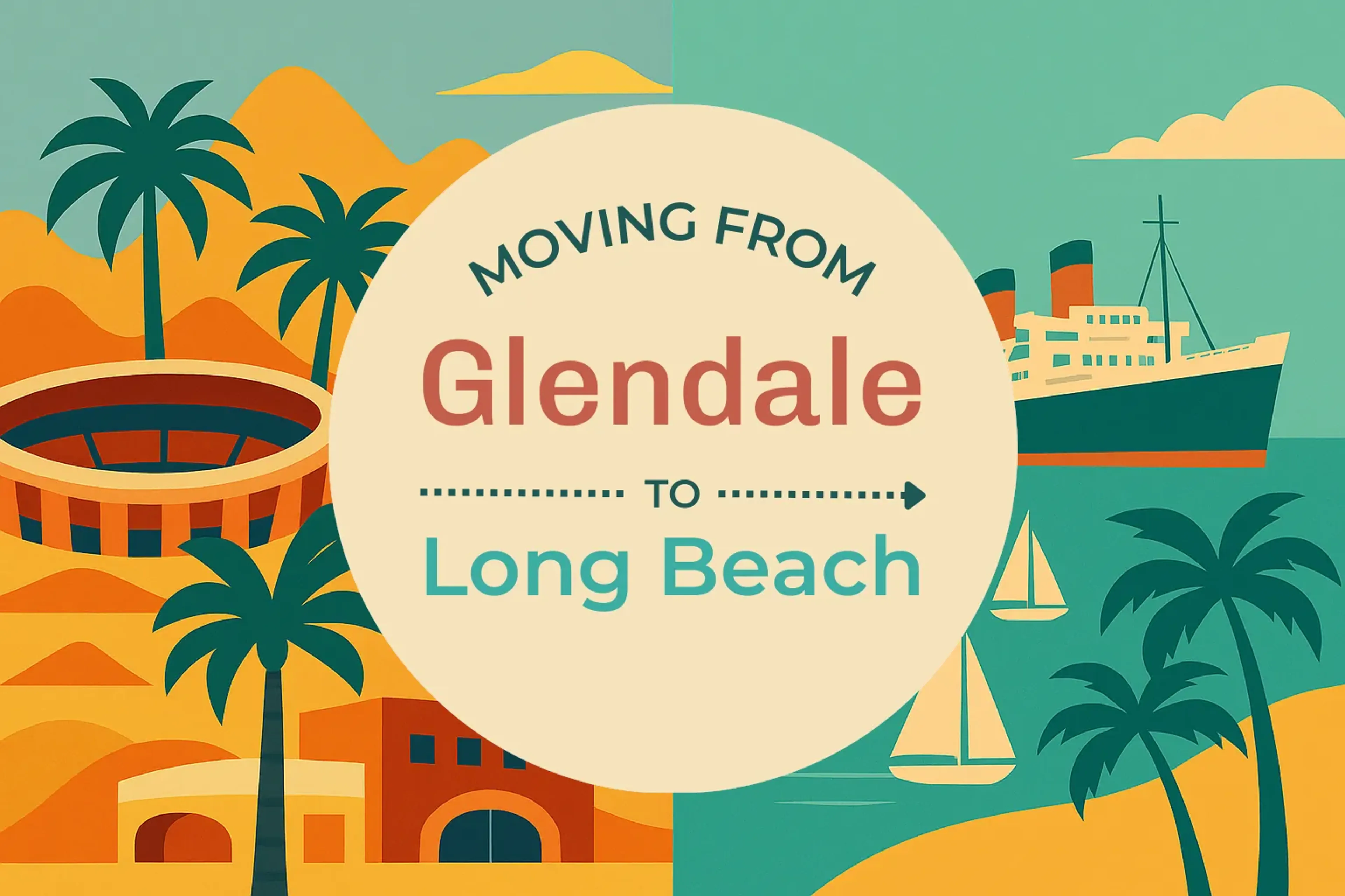 Side-by-side comparison of Glendale to Long Beach moving companies