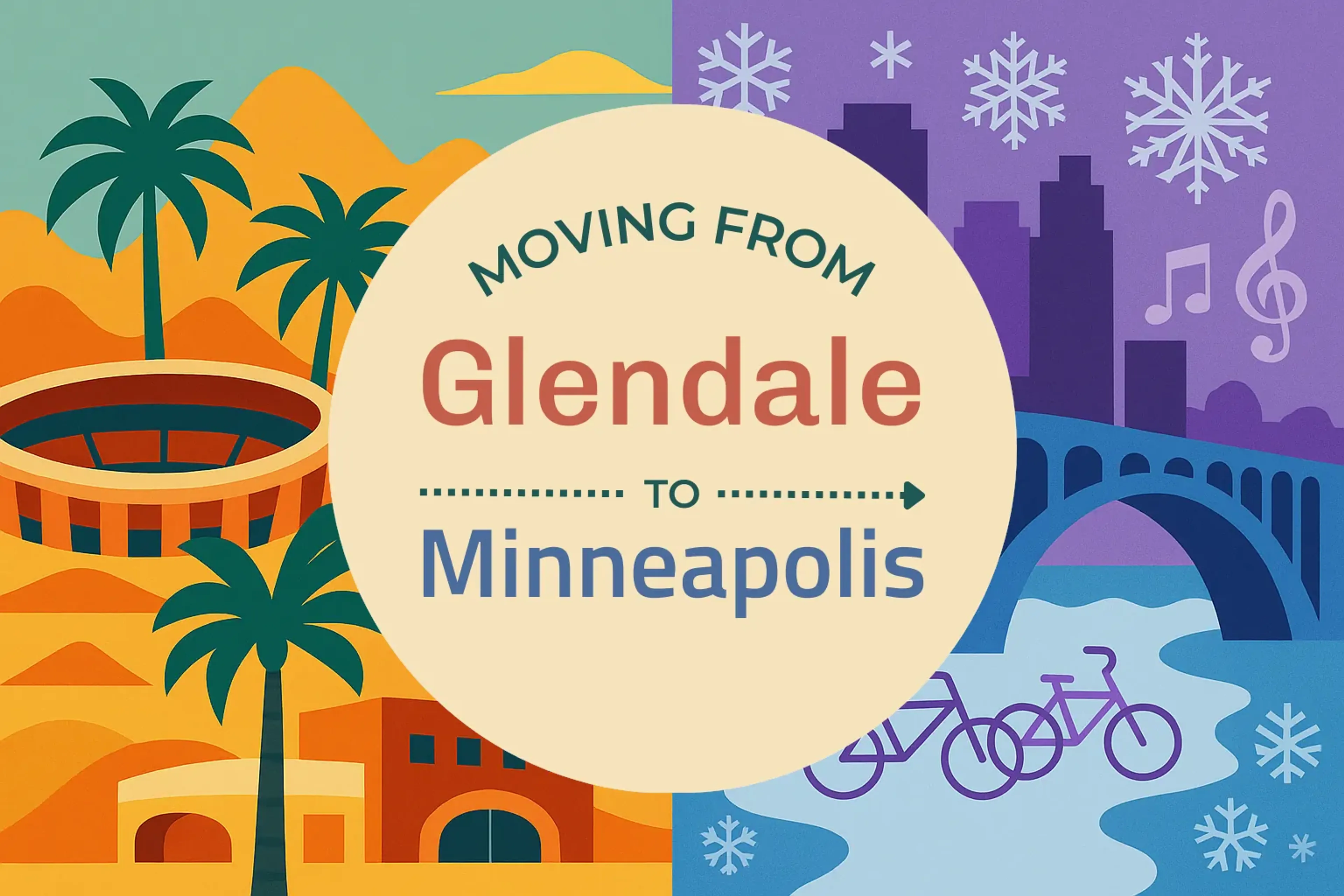 Side-by-side comparison of Glendale to Minneapolis moving companies