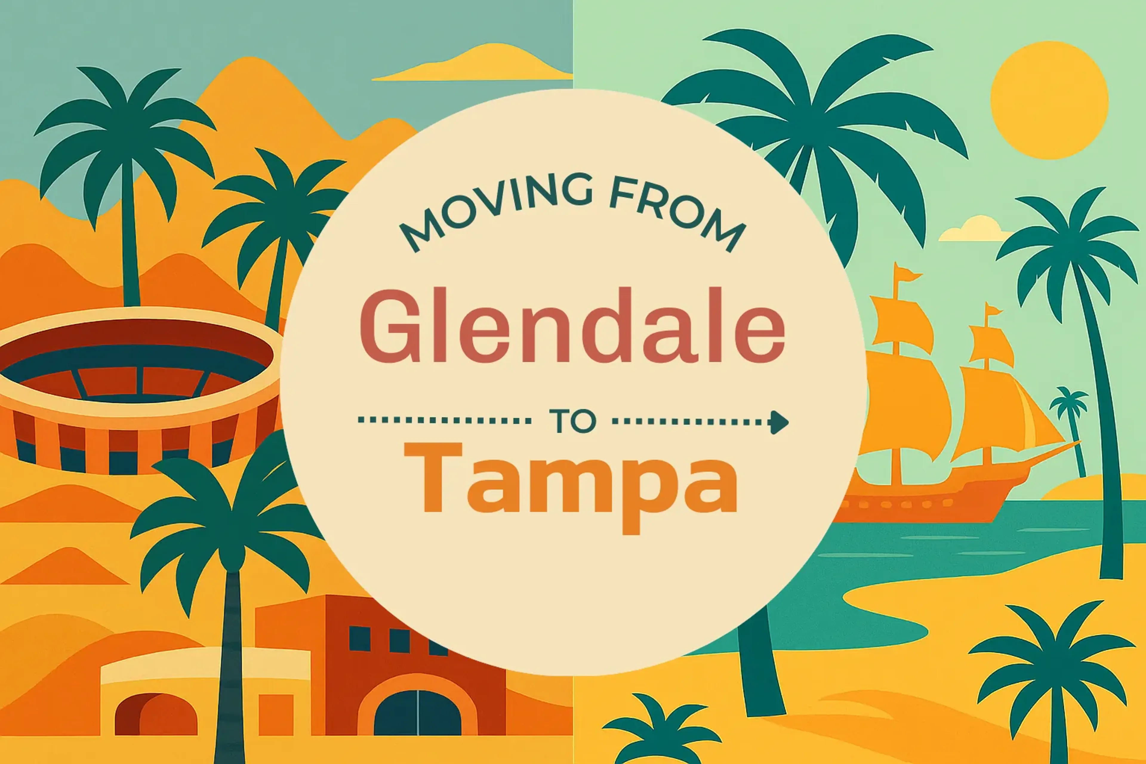 Side-by-side comparison of Glendale to Tampa moving companies