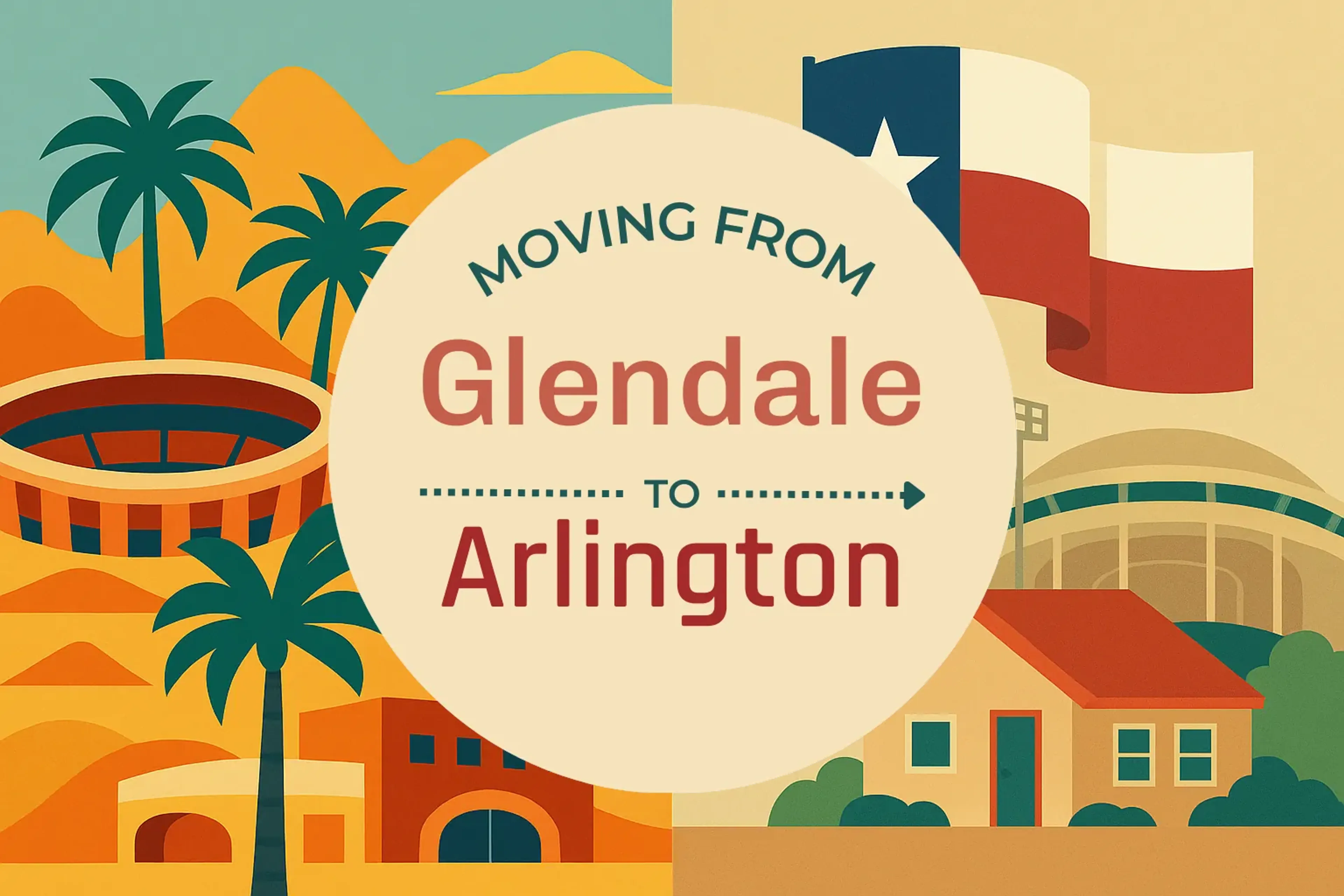 Side-by-side comparison of Glendale to Arlington moving companies