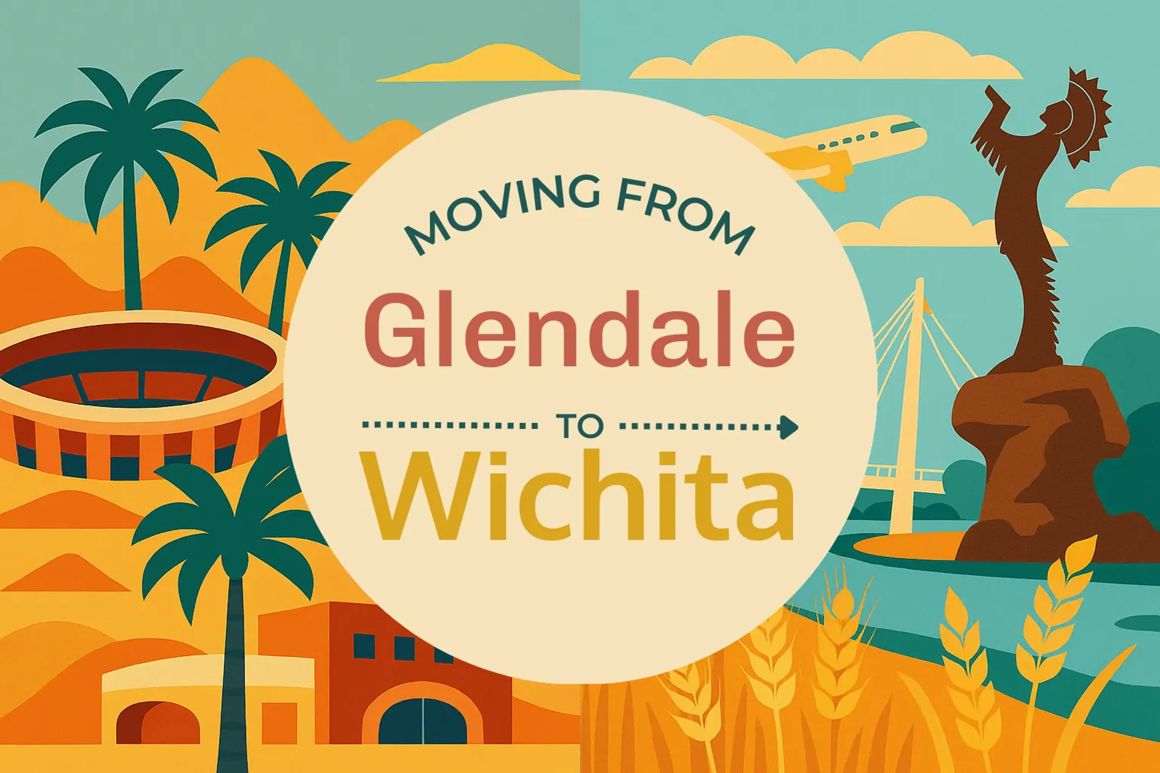 Side-by-side comparison of Glendale to Wichita moving companies