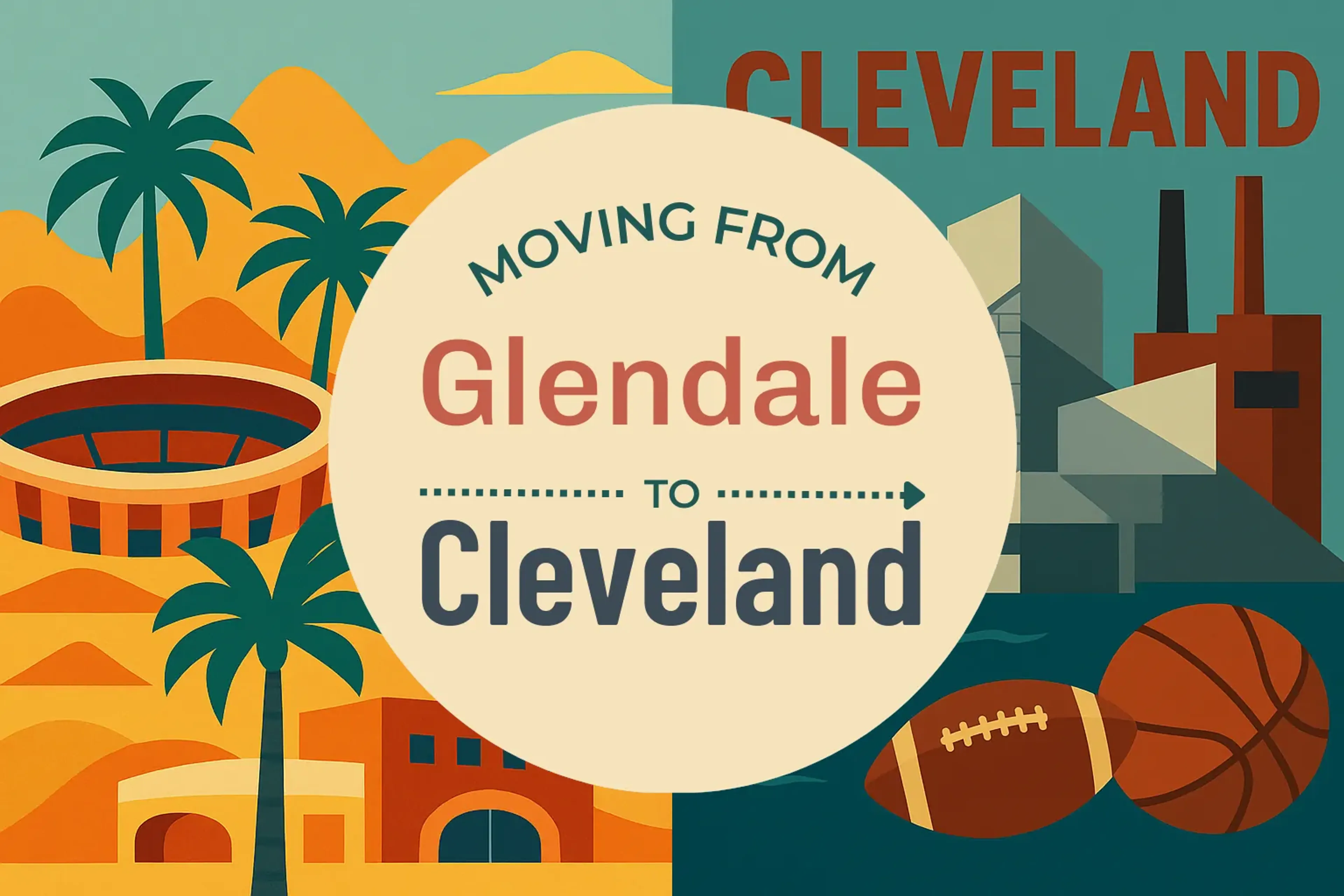 Side-by-side comparison of Glendale to Cleveland moving companies