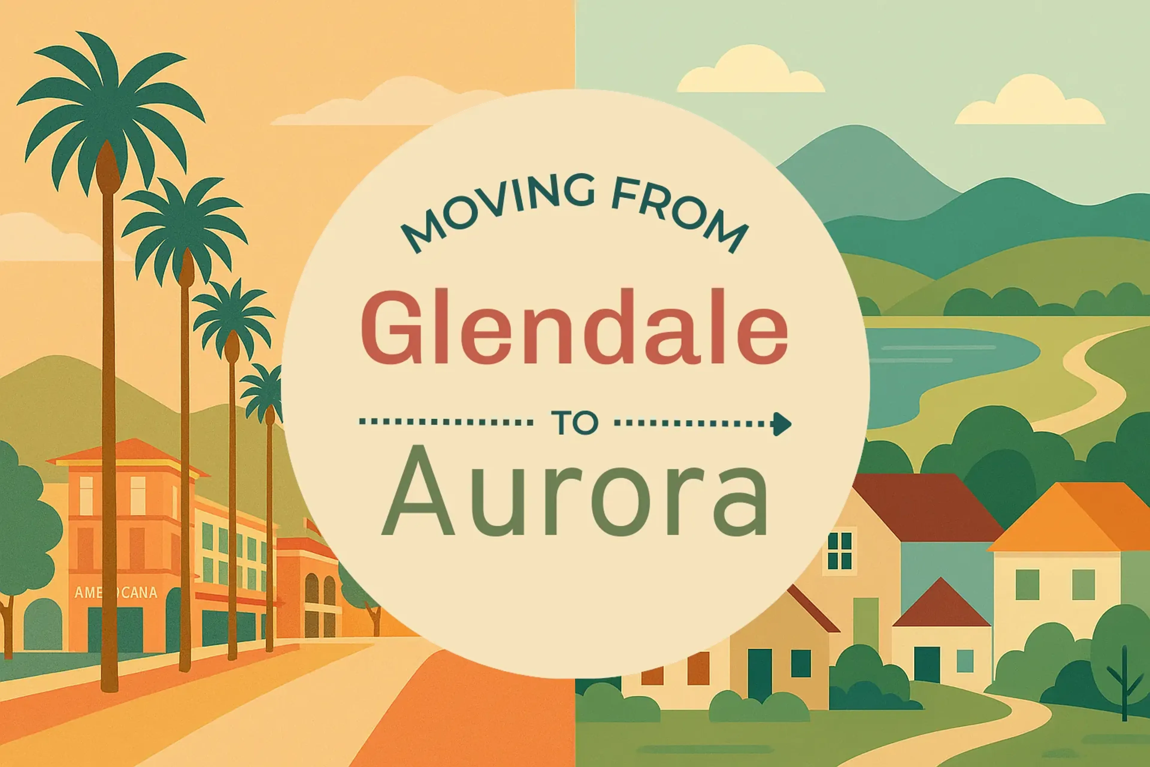 Side-by-side comparison of Glendale to Aurora moving companies