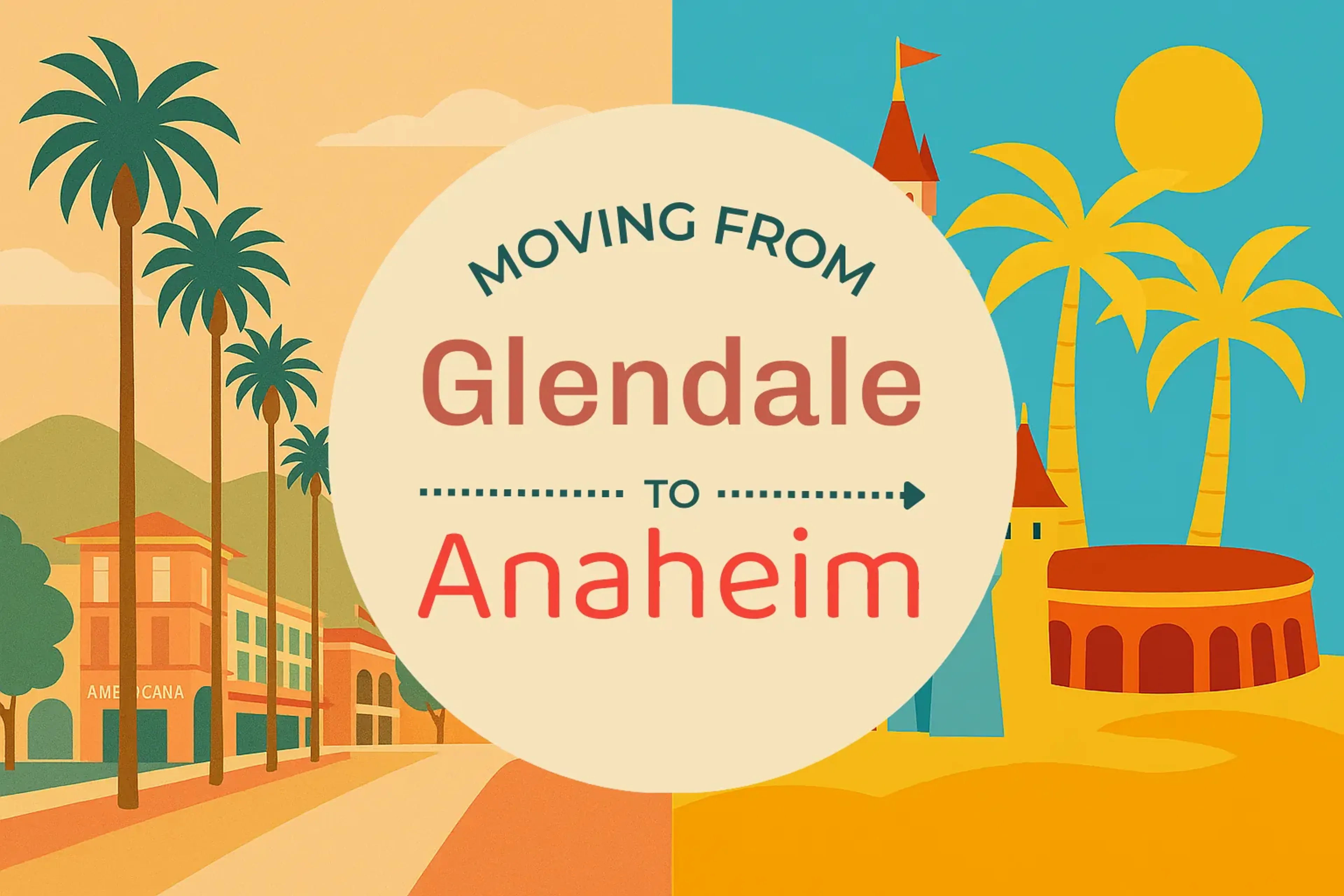 Side-by-side comparison of Glendale to Anaheim moving companies