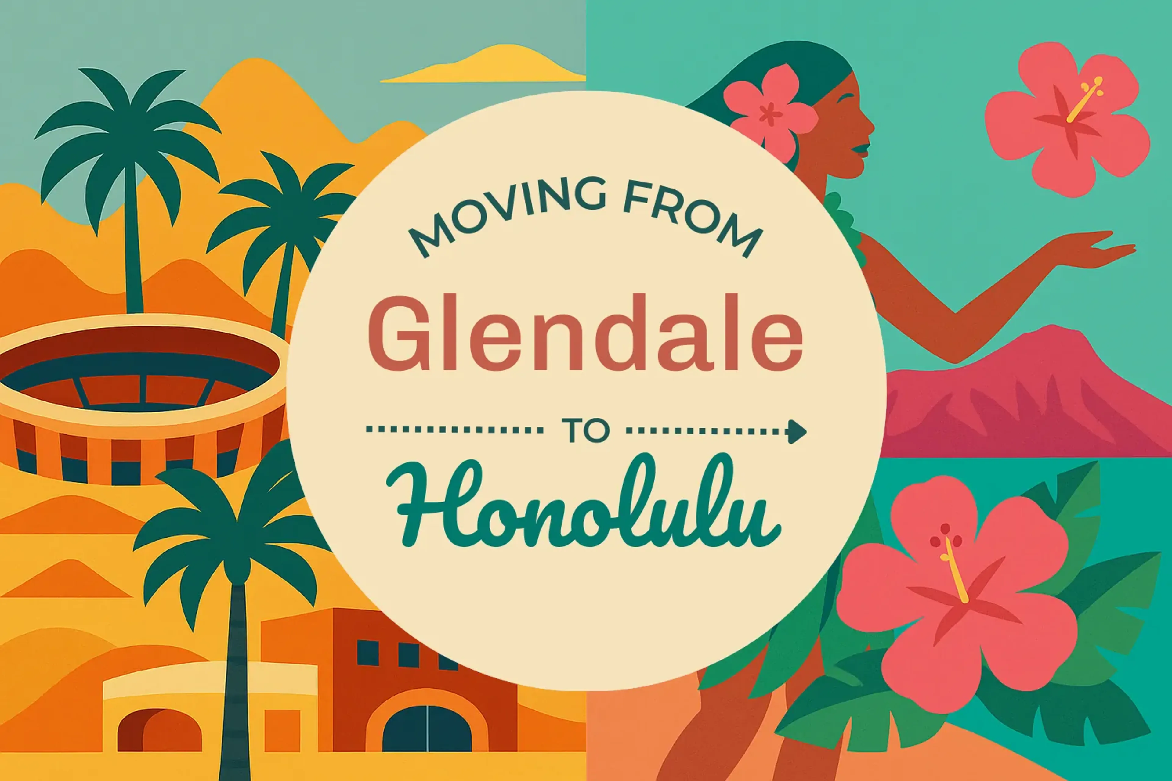 Side-by-side comparison of Glendale to Honolulu moving companies