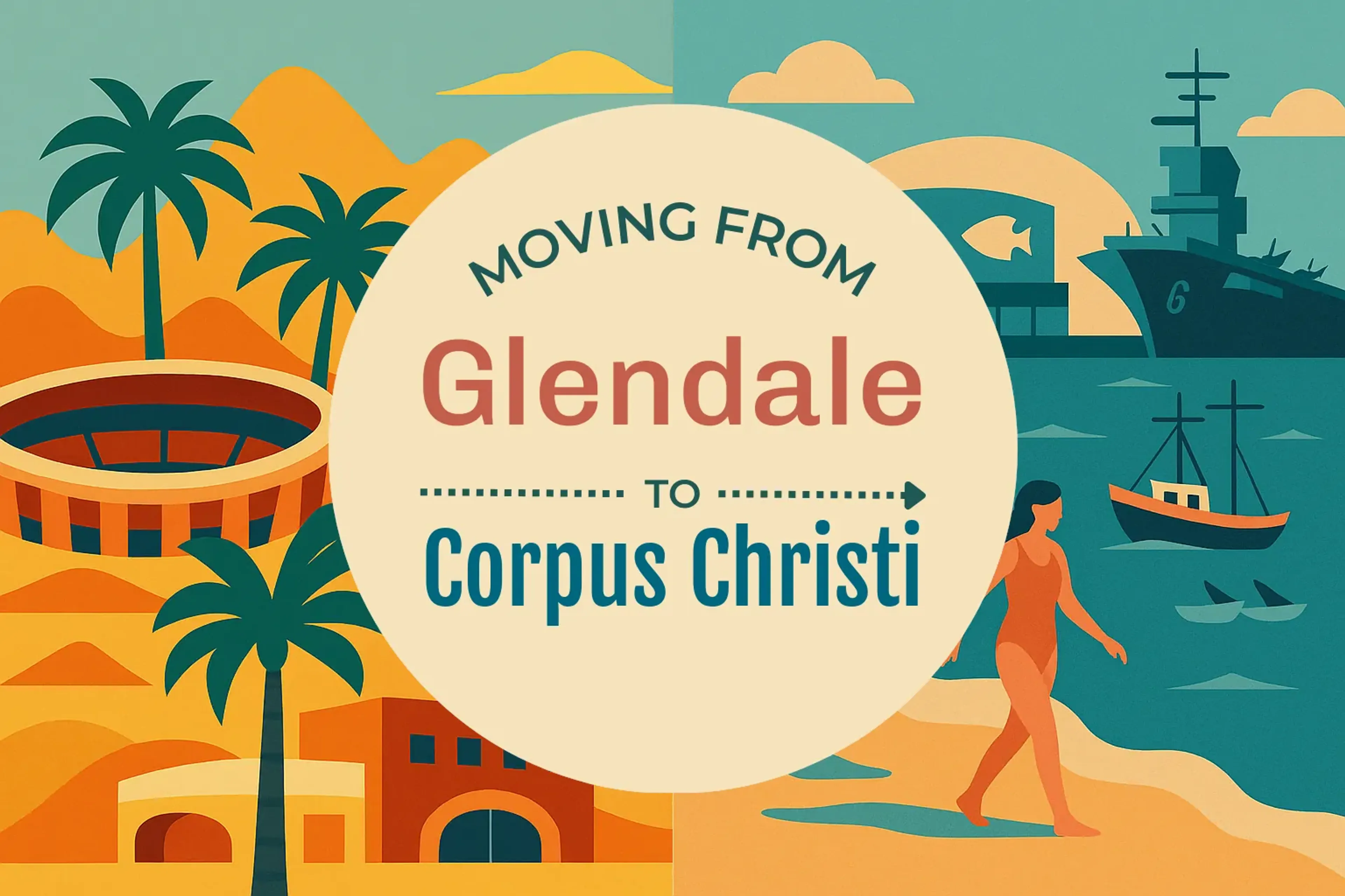 Side-by-side comparison of Glendale to Corpus Christi moving companies