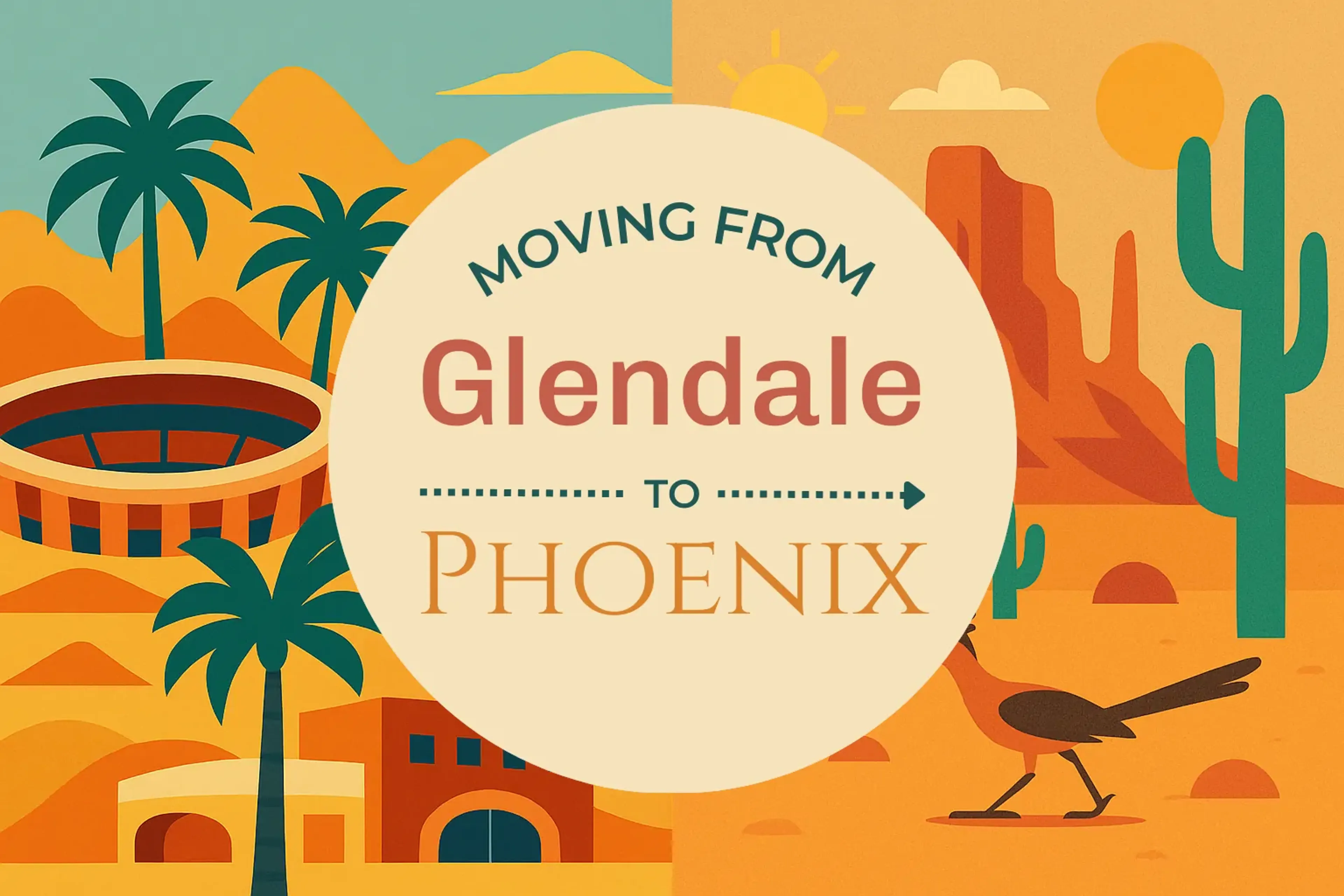 Side-by-side comparison of Glendale to Phoenix moving companies