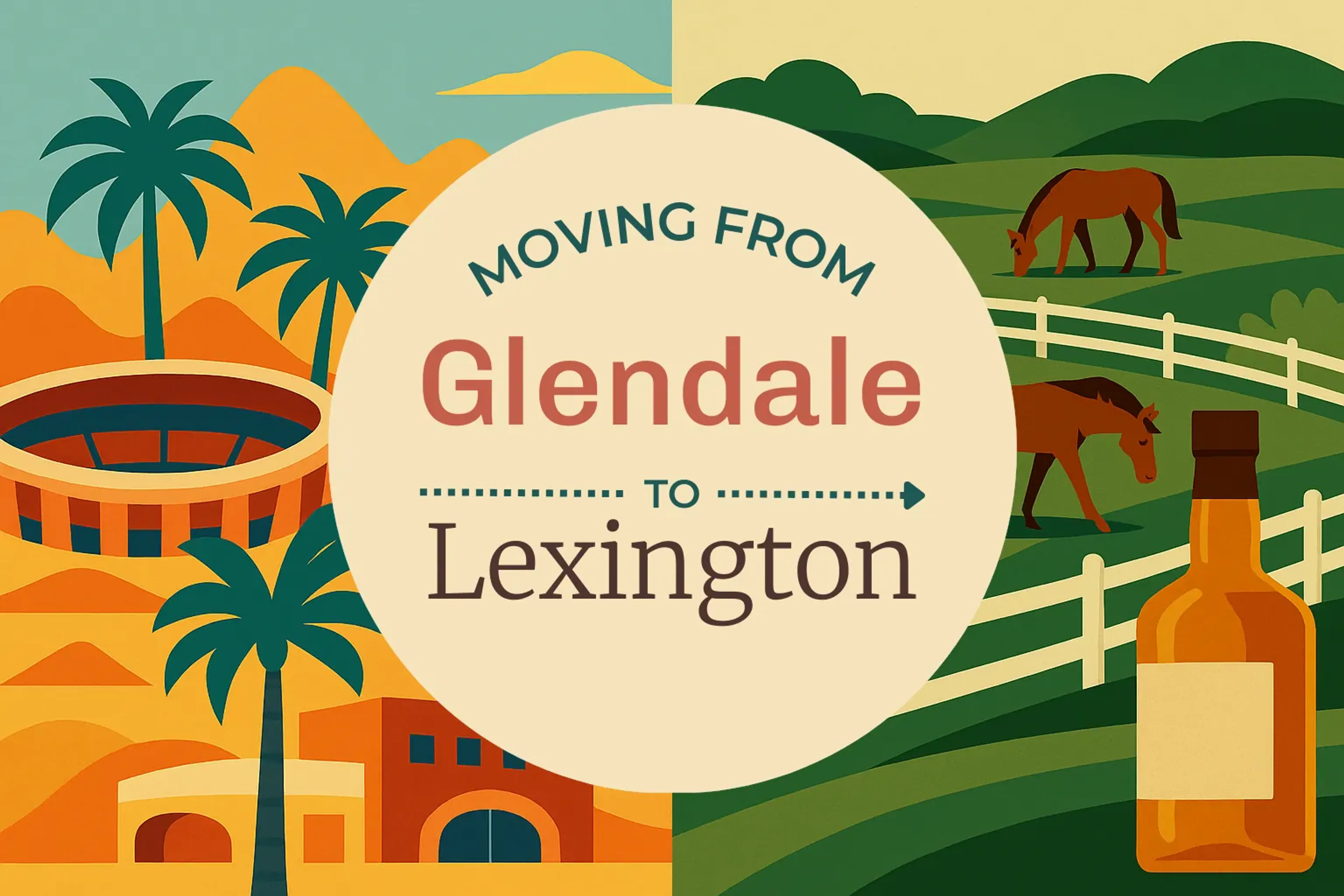 Side-by-side comparison of Glendale to Lexington moving companies