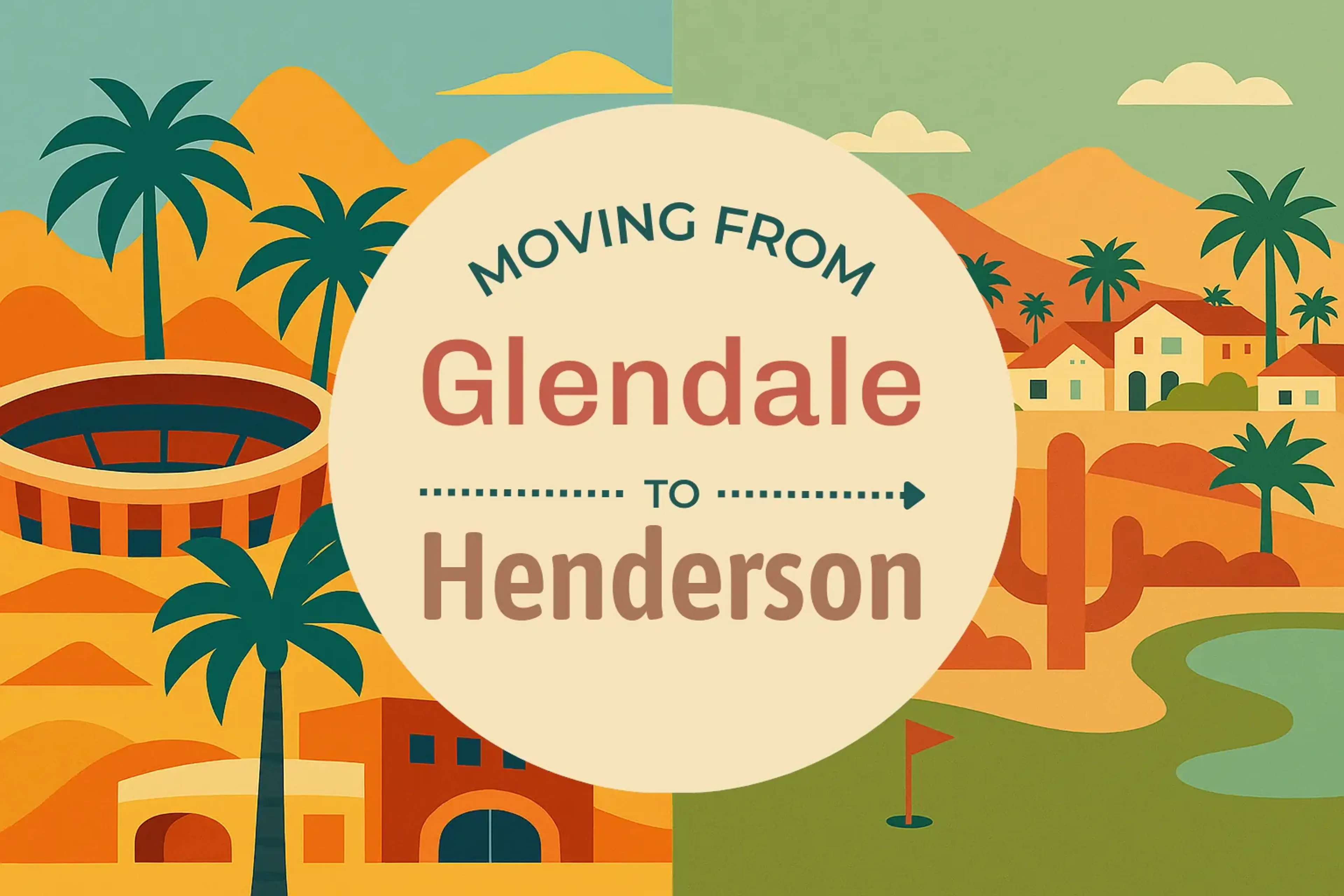Side-by-side comparison of Glendale to Henderson moving companies