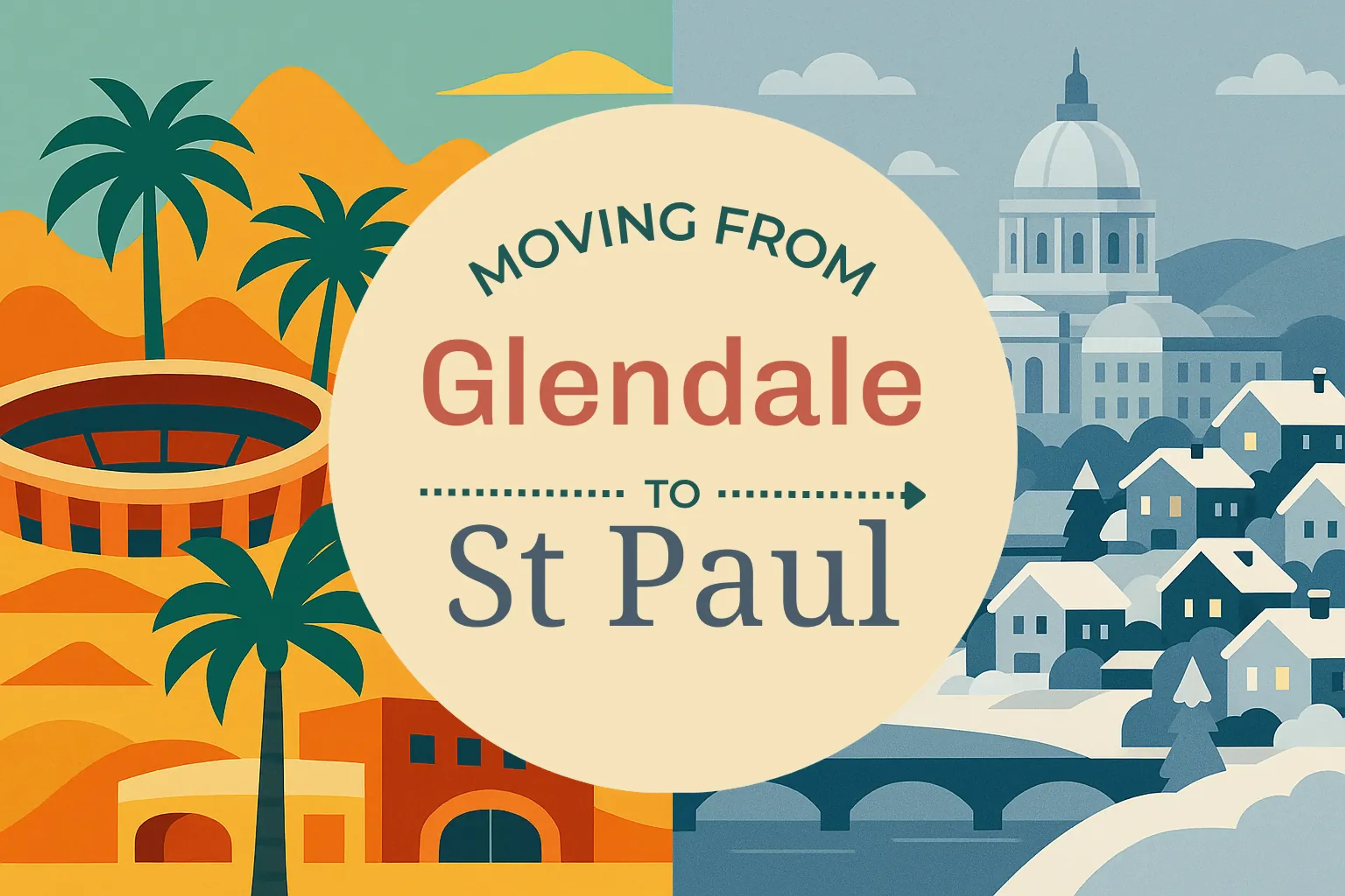 Side-by-side comparison of Glendale to St. Paul moving companies