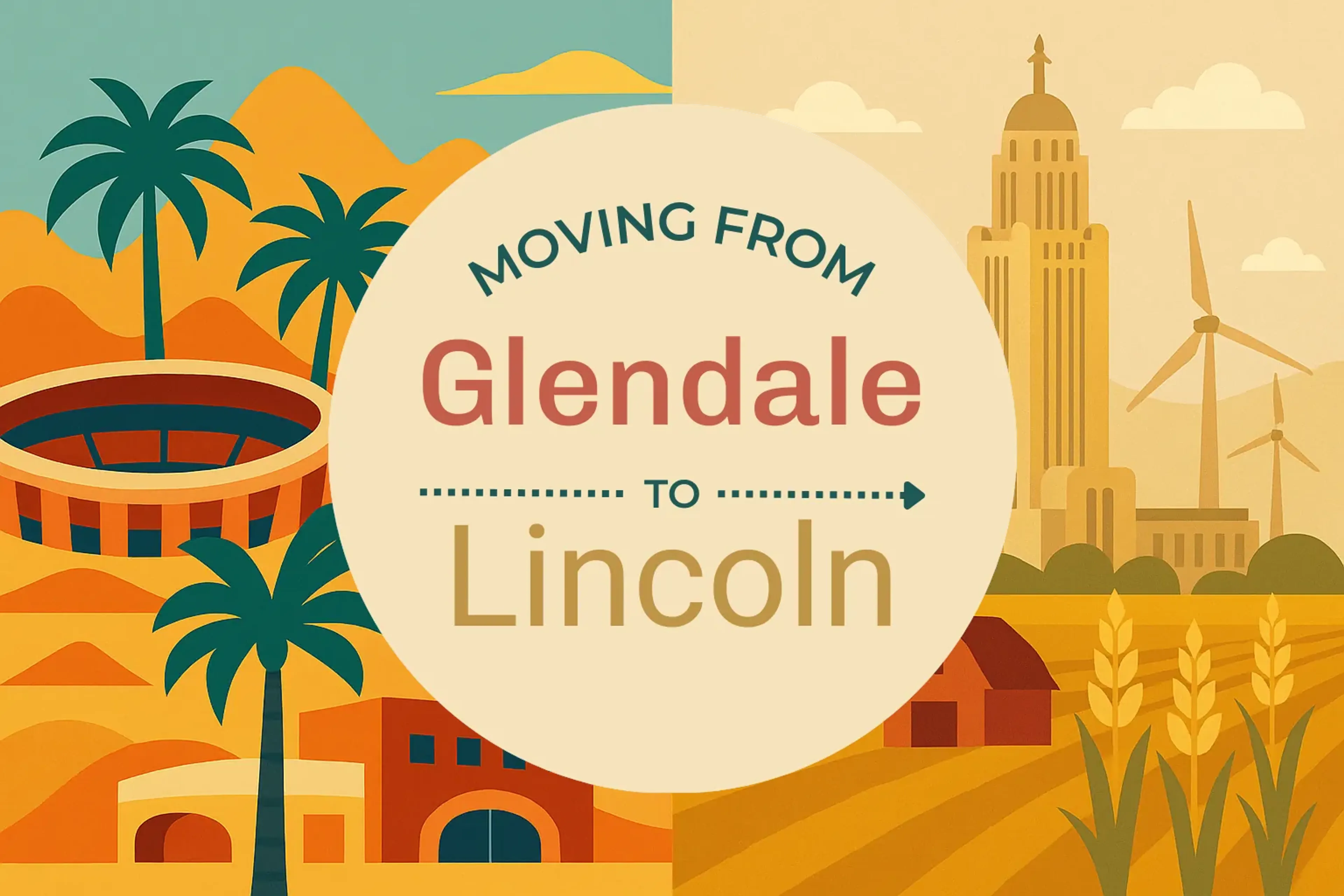 Side-by-side comparison of Glendale to Lincoln moving companies