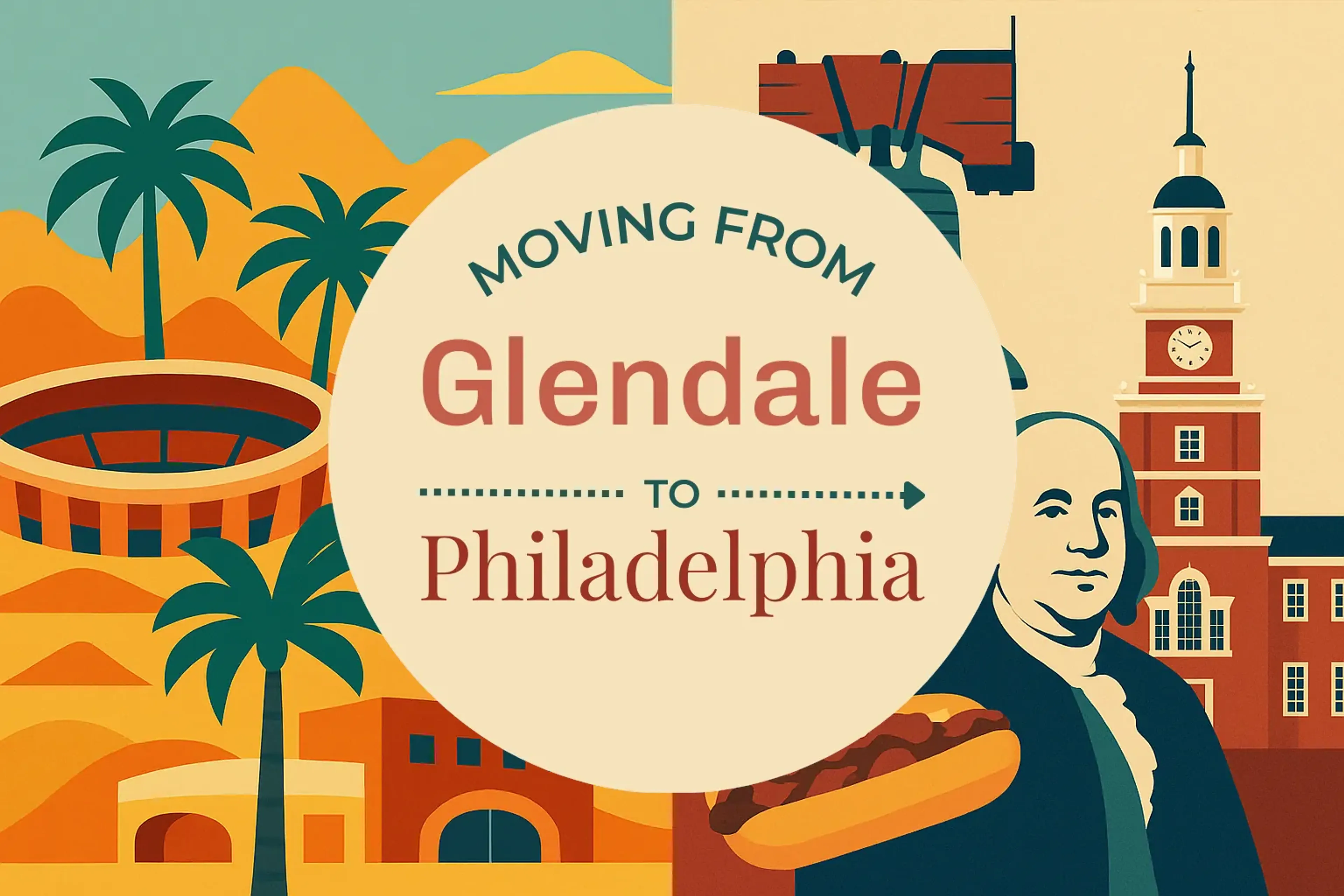 Side-by-side comparison of Glendale to Philadelphia moving companies