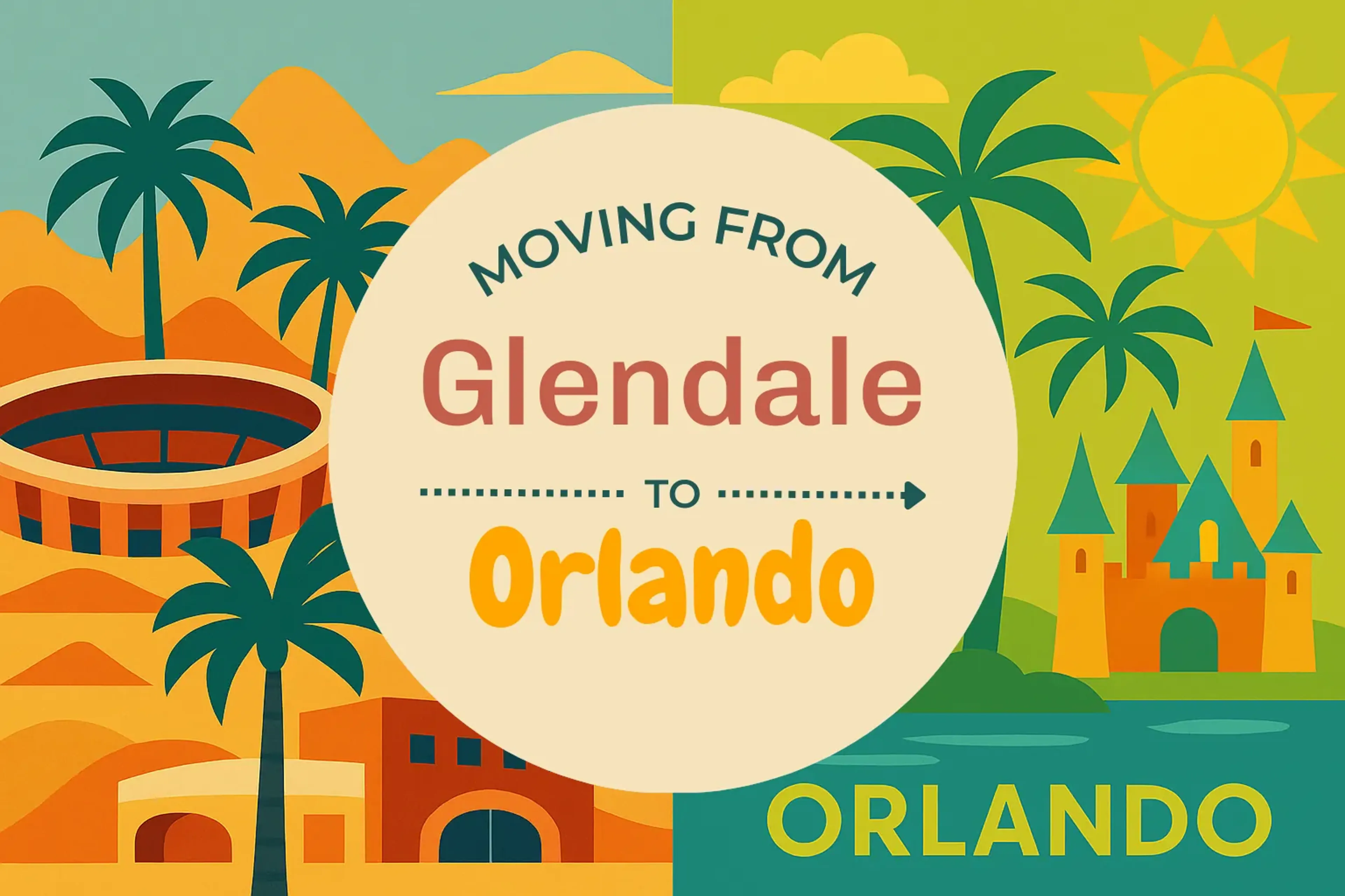 Side-by-side comparison of Glendale to Orlando moving companies