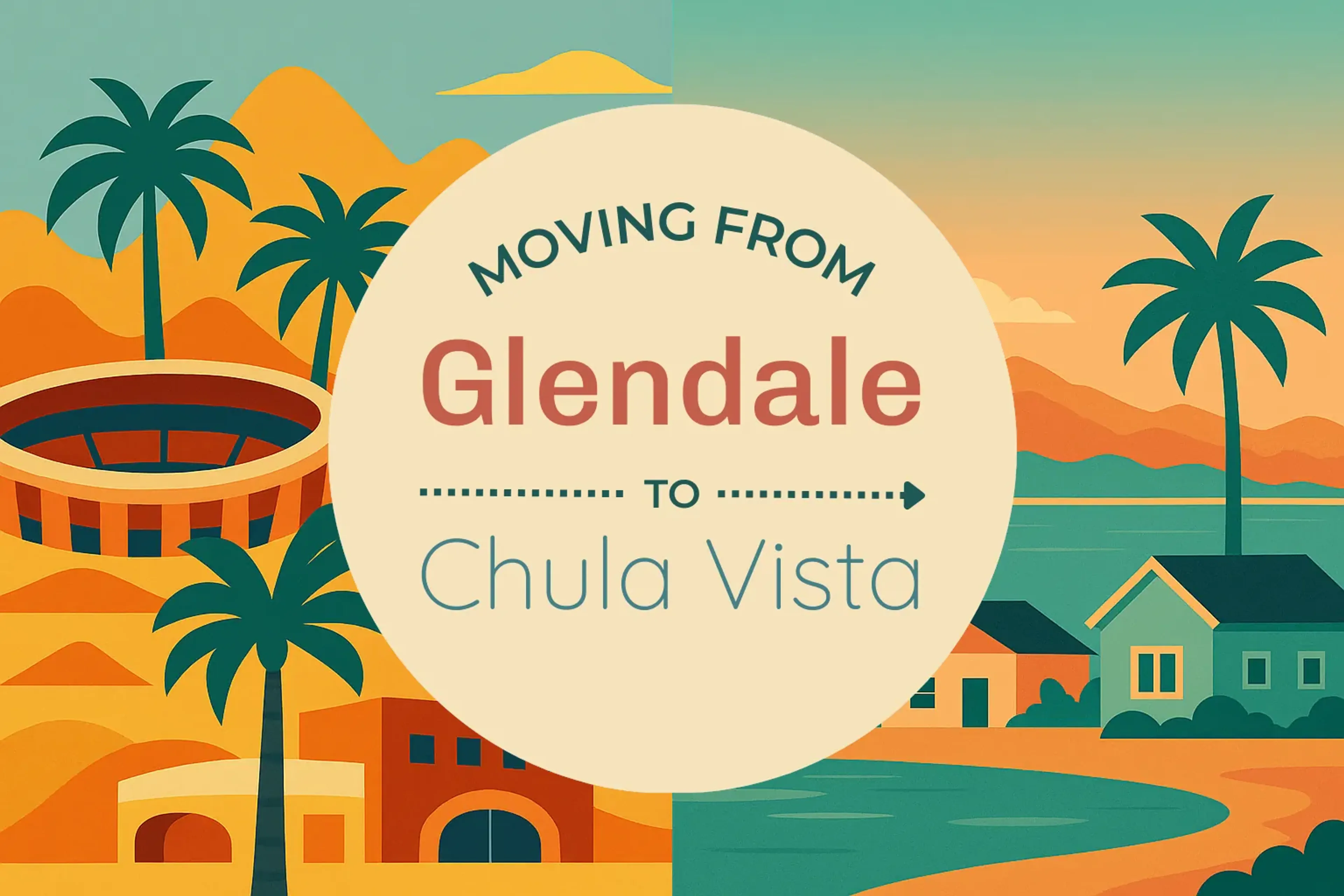 Side-by-side comparison of Glendale to Chula Vista moving companies