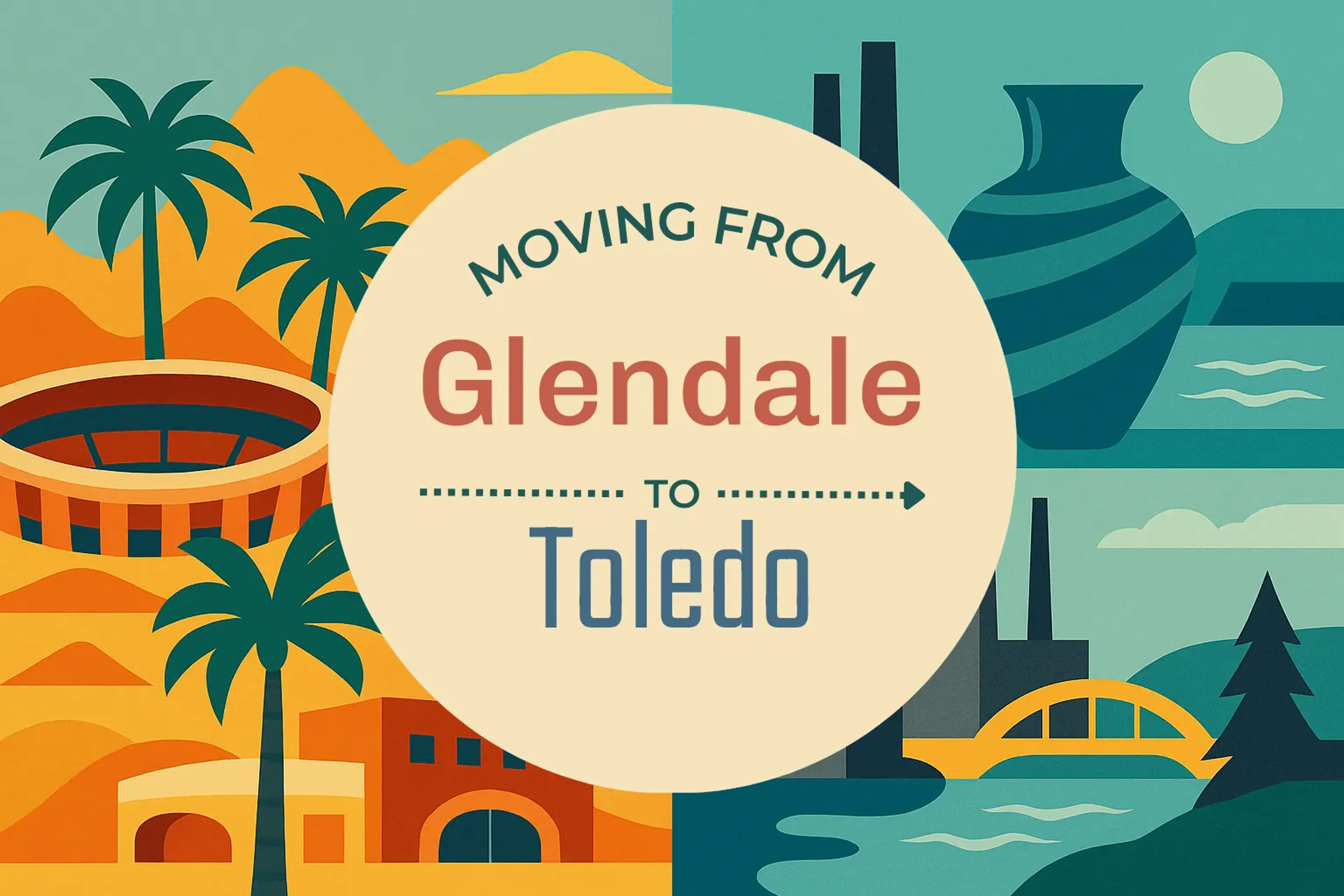 Side-by-side comparison of Glendale to Toledo moving companies