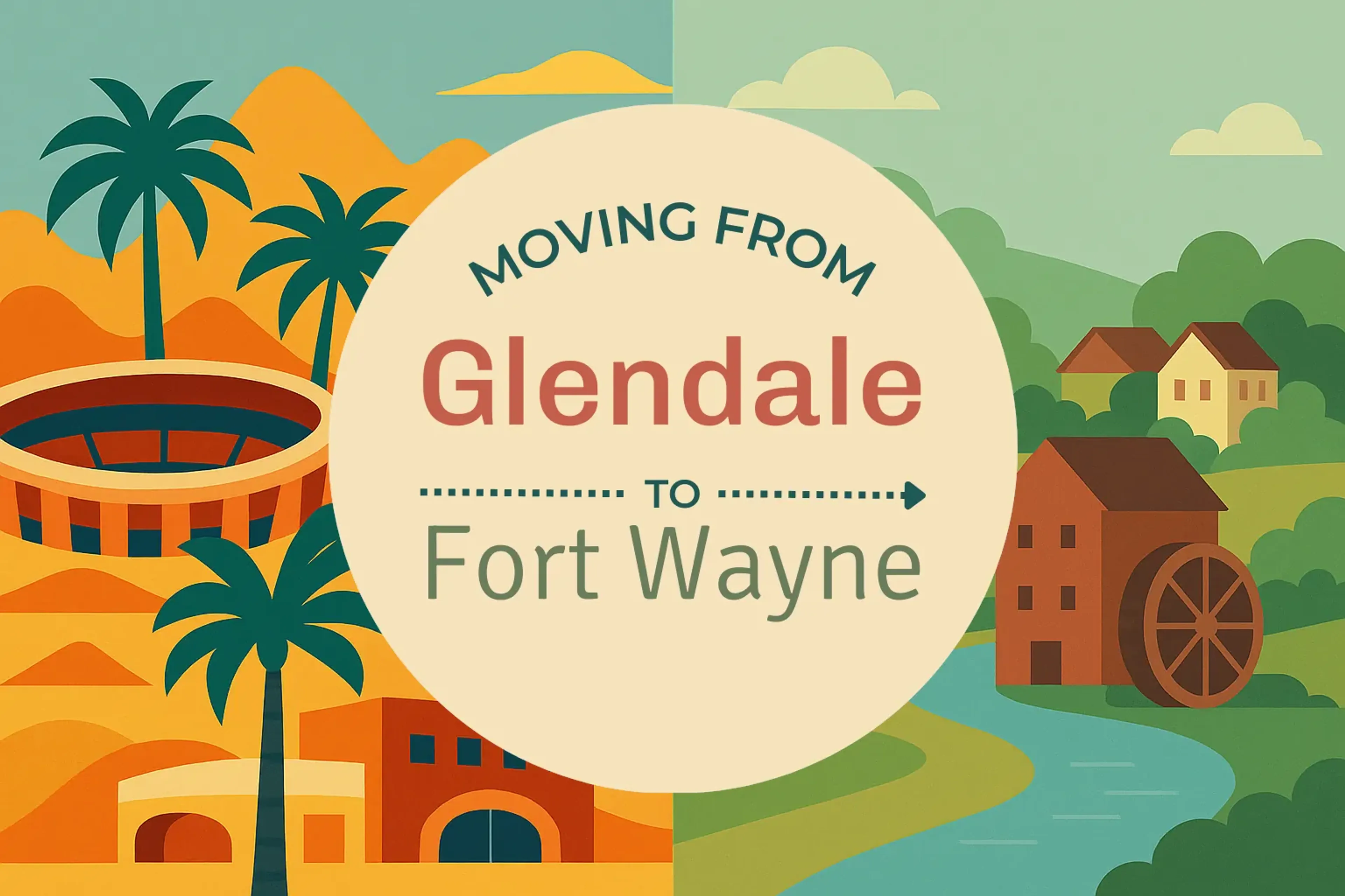 Side-by-side comparison of Glendale to Fort Wayne moving companies