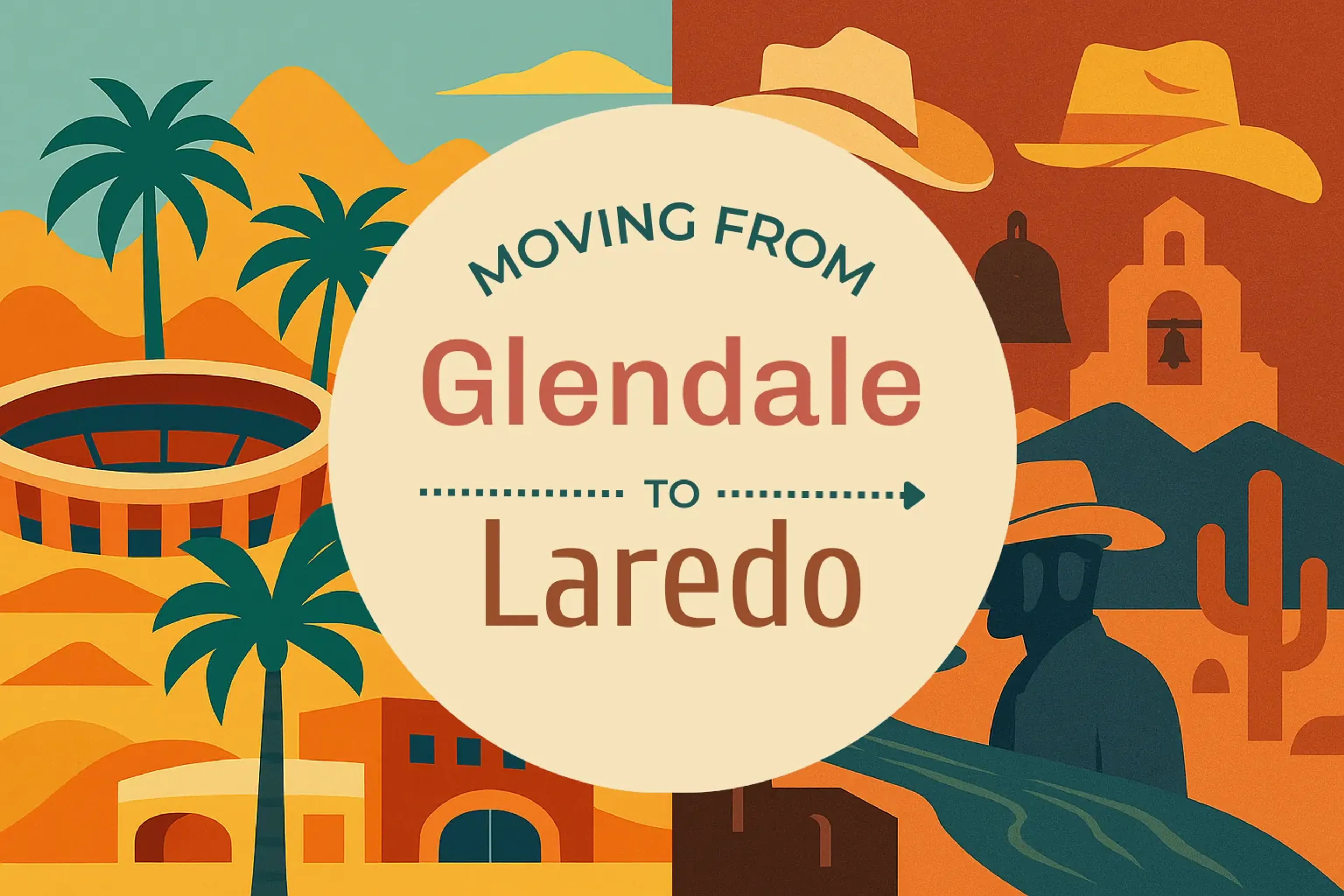 Side-by-side comparison of Glendale to Laredo moving companies