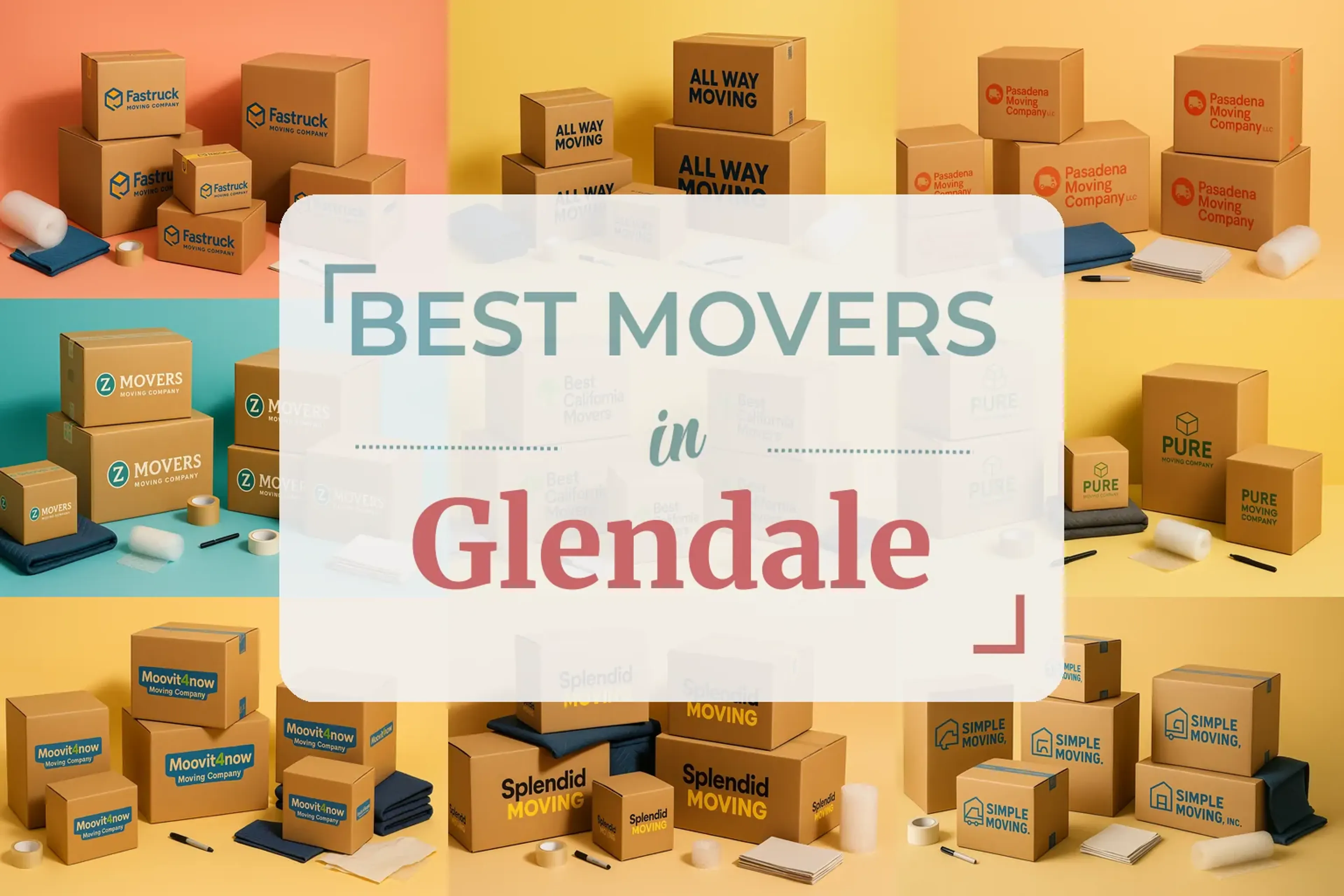 Side-by-side comparison of Glendale moving companies