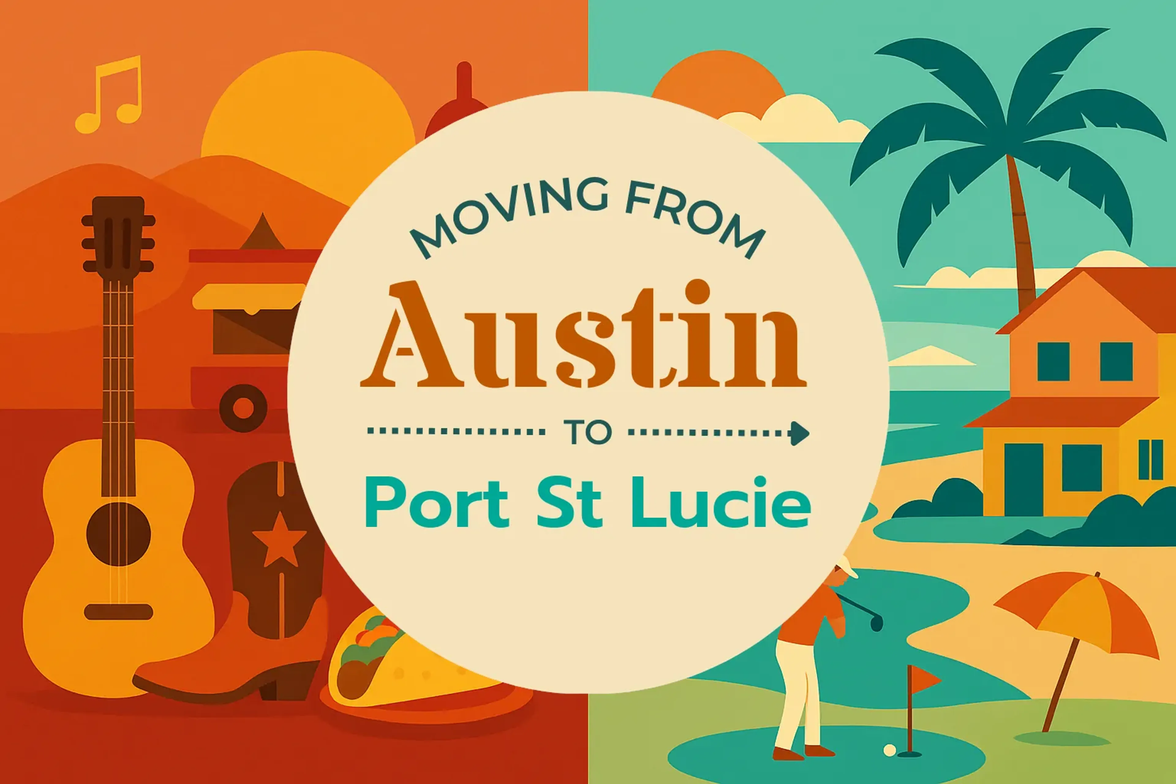 Side-by-side comparison of Austin to Port St. Lucie moving companies