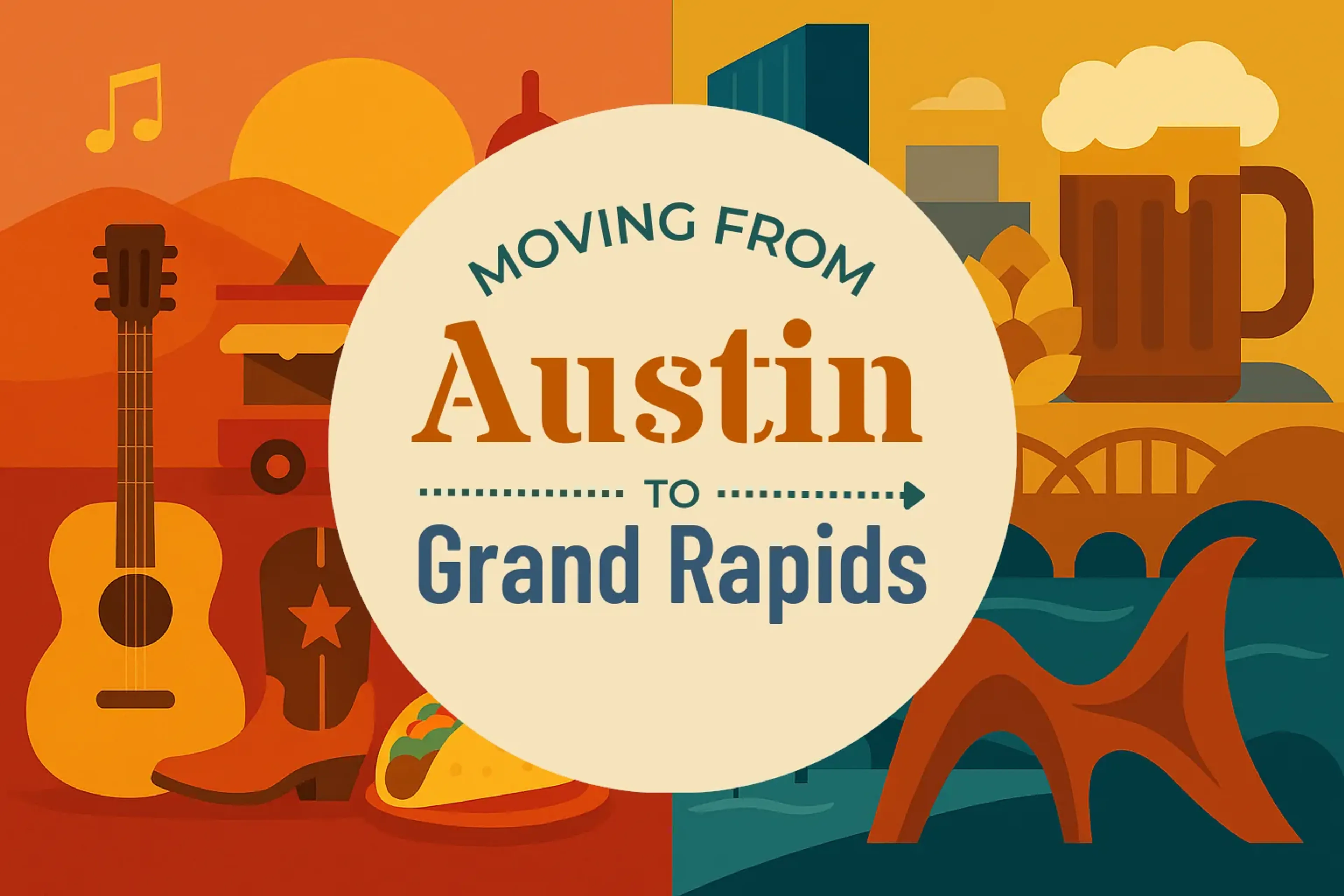 Side-by-side comparison of Austin to Grand Rapids moving companies