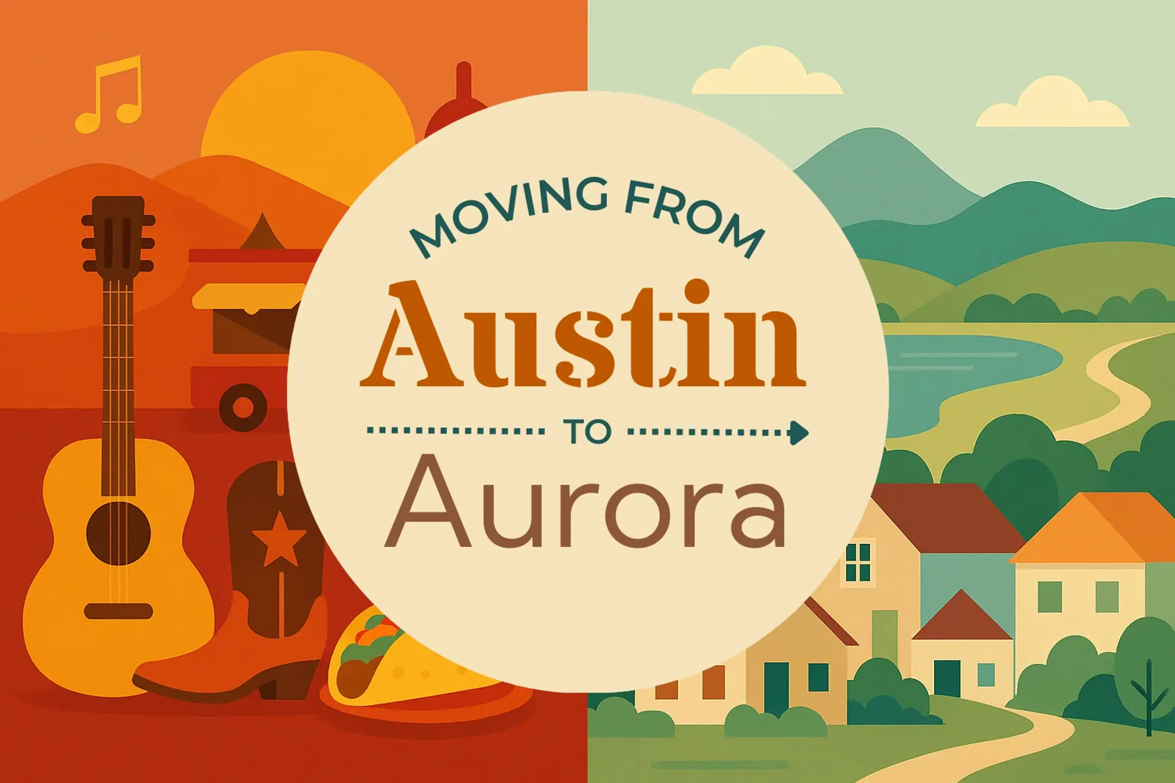 Side-by-side comparison of Austin to Aurora moving companies