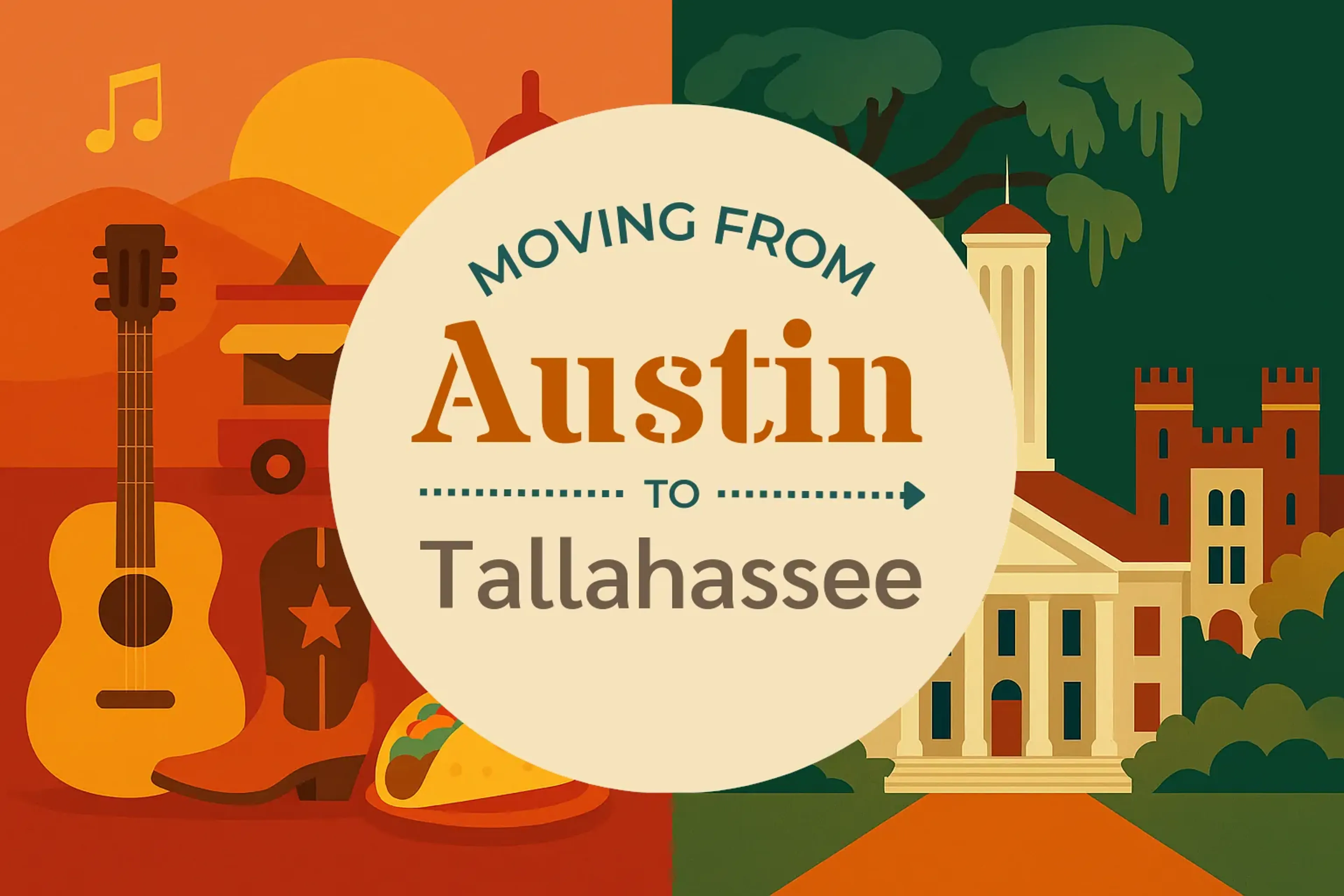 Side-by-side comparison of Austin to Tallahassee moving companies