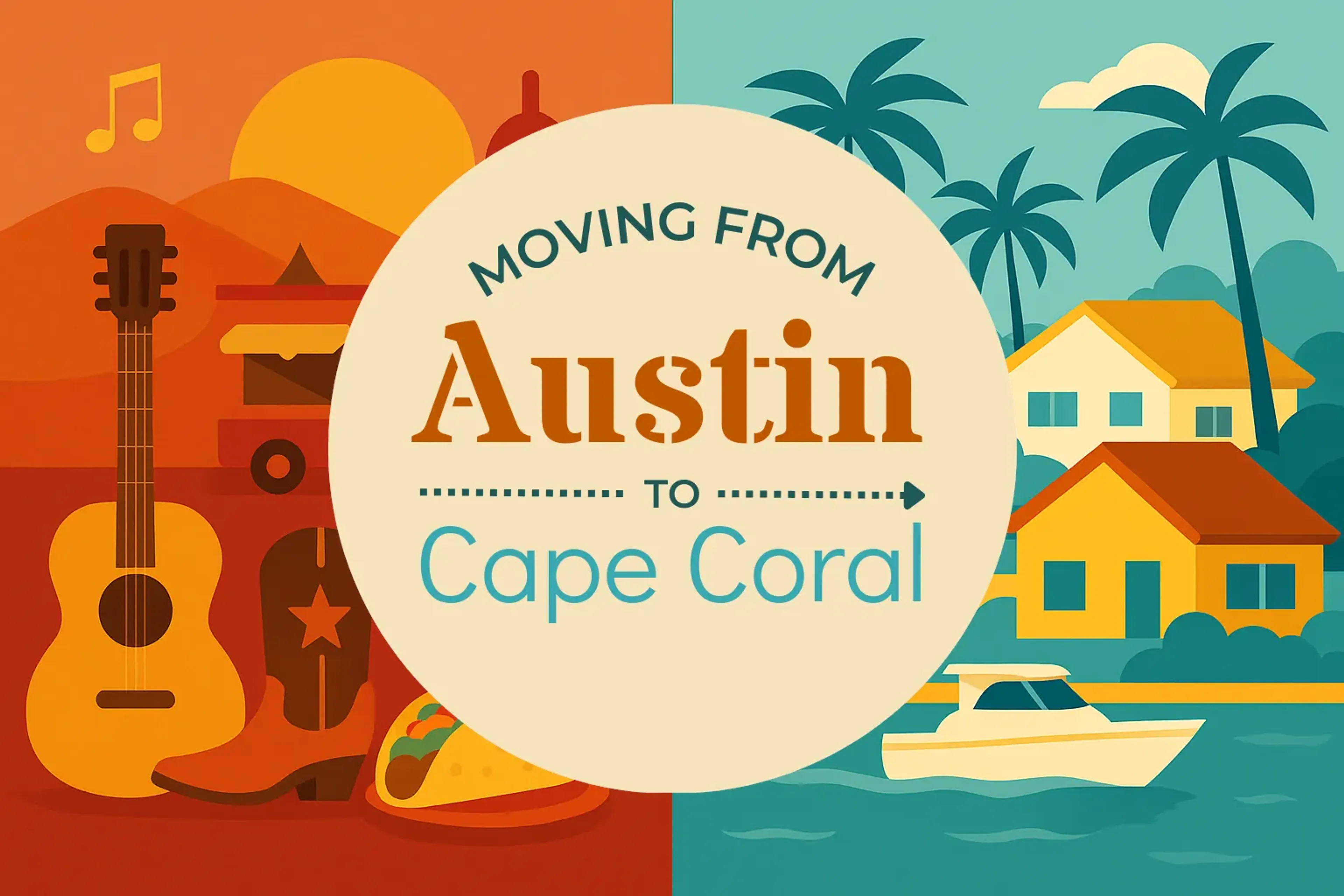 Side-by-side comparison of Austin to Cape Coral moving companies