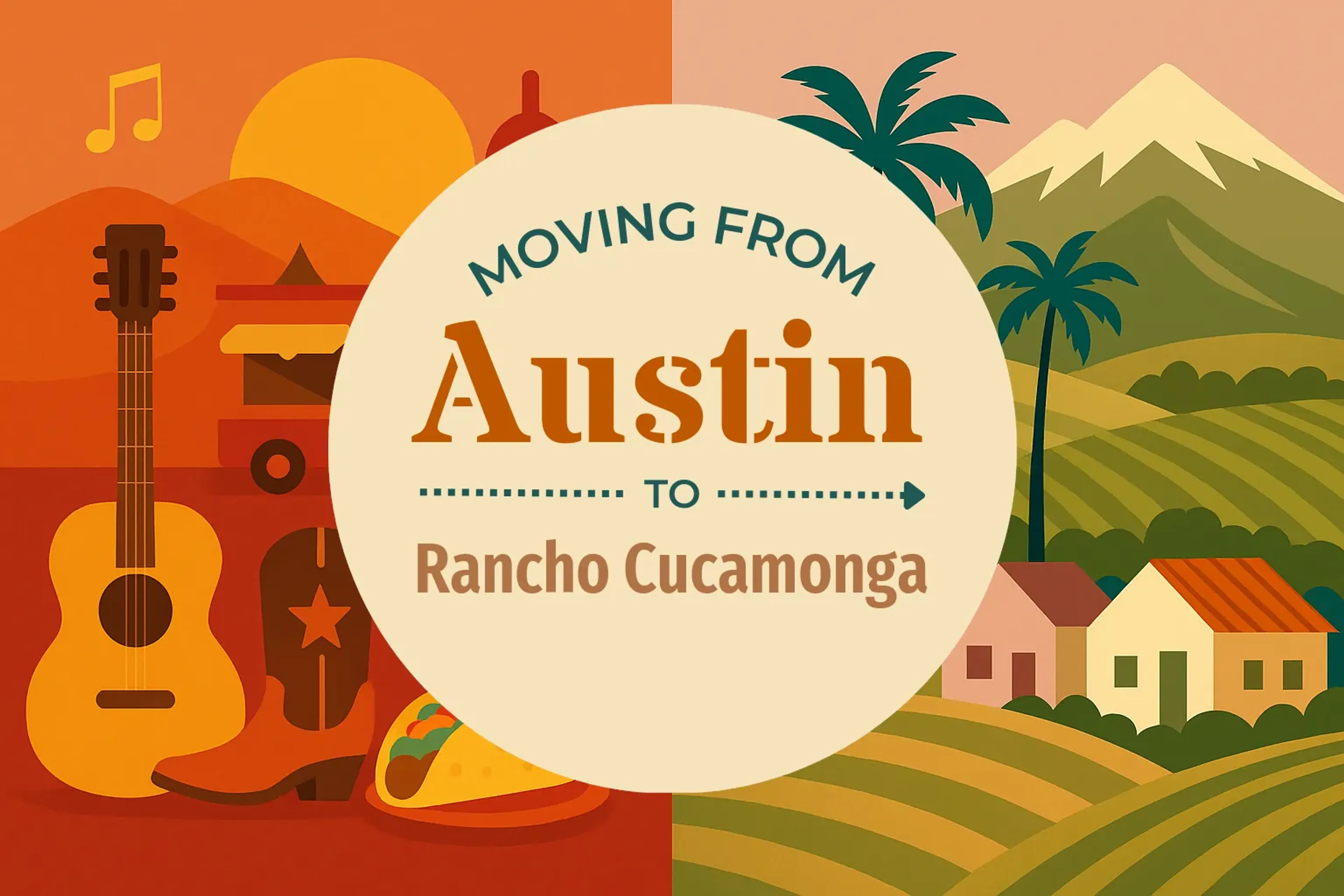 Side-by-side comparison of Austin to Rancho Cucamonga moving companies