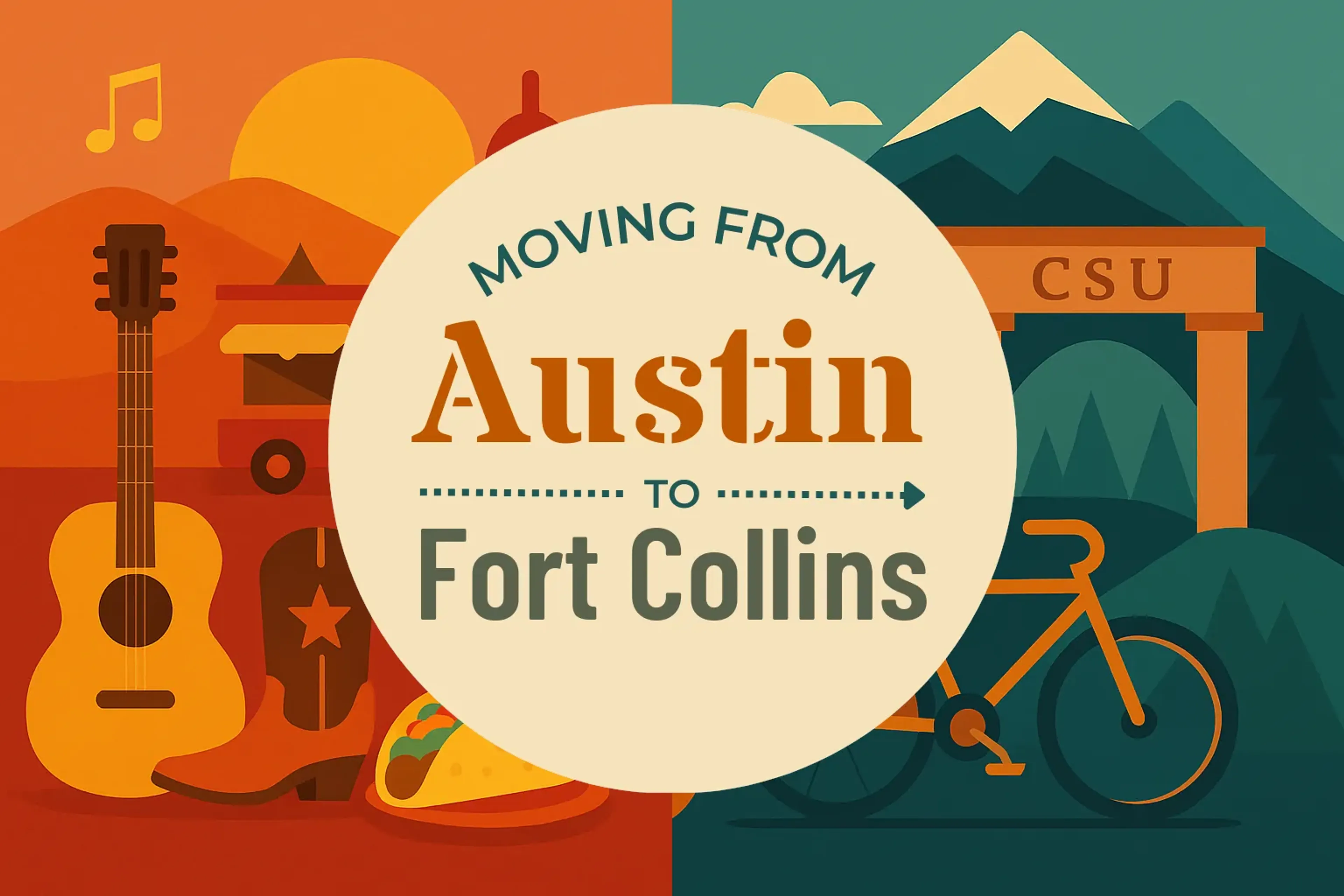 Side-by-side comparison of Austin to Fort Collins moving companies