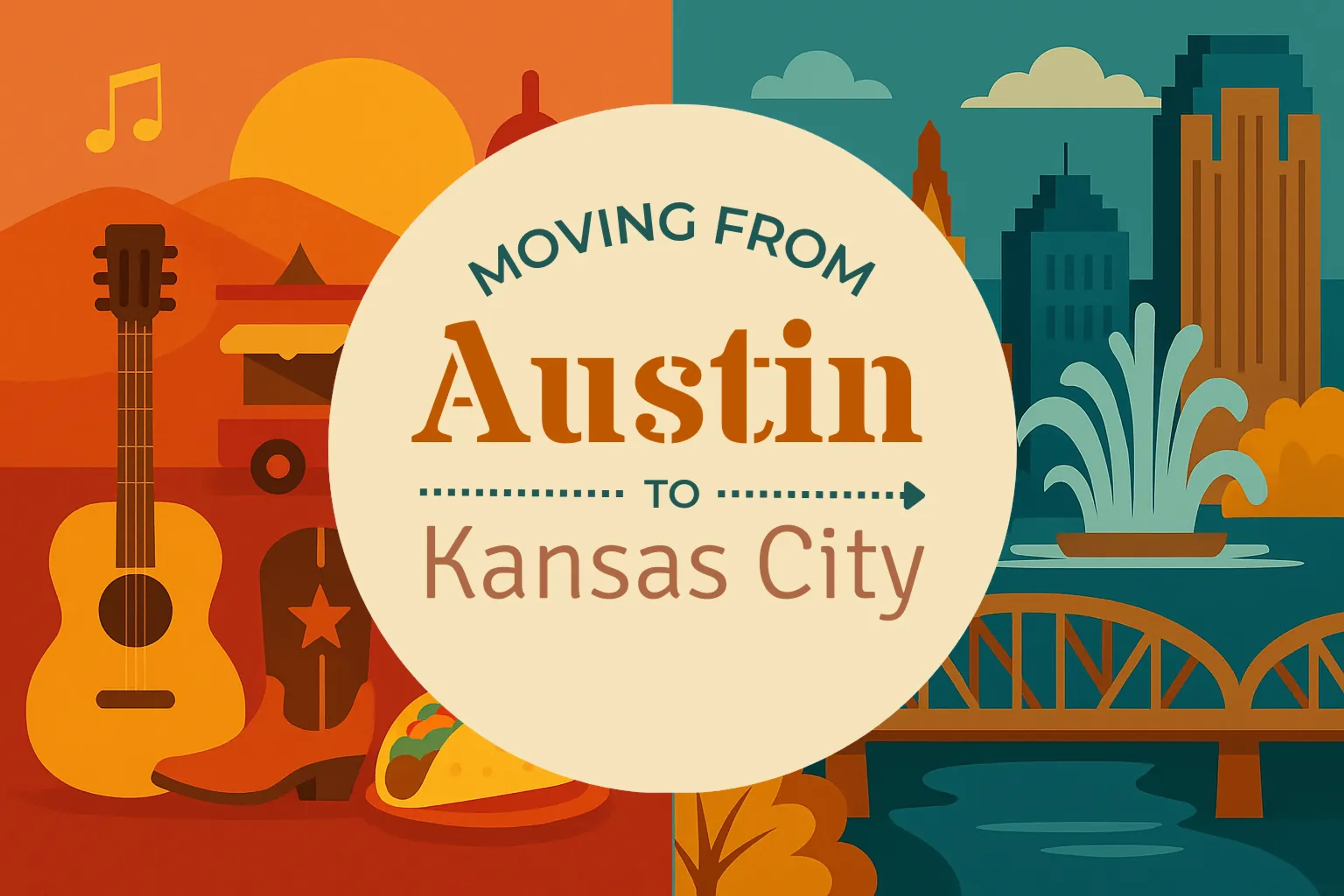Side-by-side comparison of Austin to Kansas City moving companies