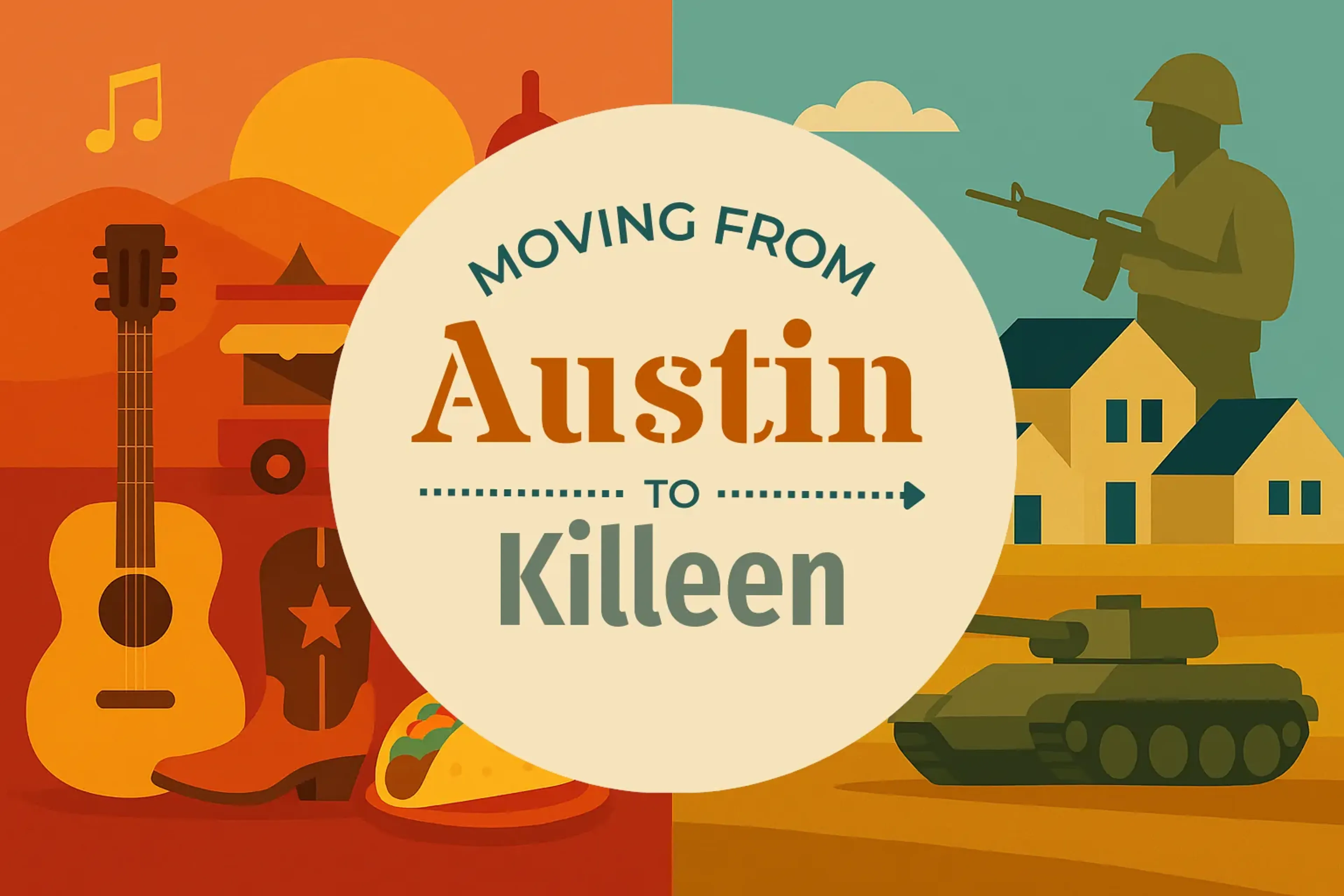 Side-by-side comparison of Austin to Killeen moving companies