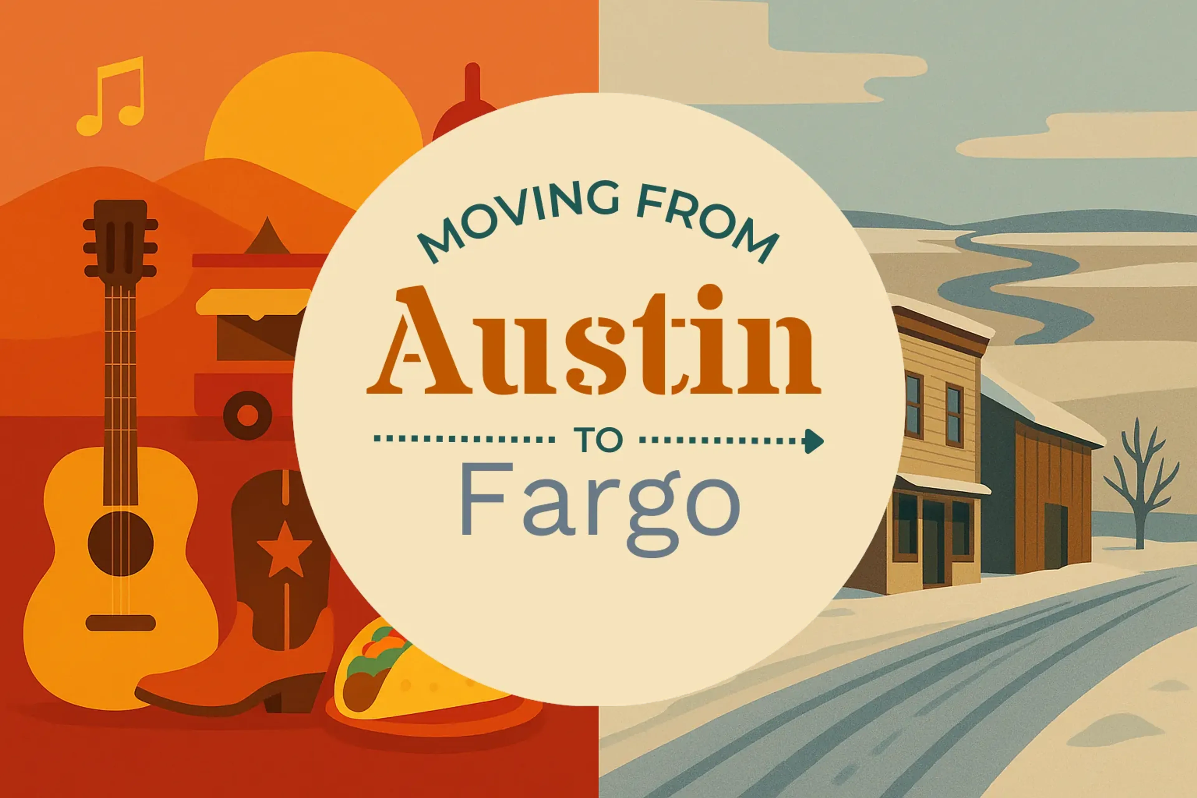 Side-by-side comparison of Austin to Fargo moving companies