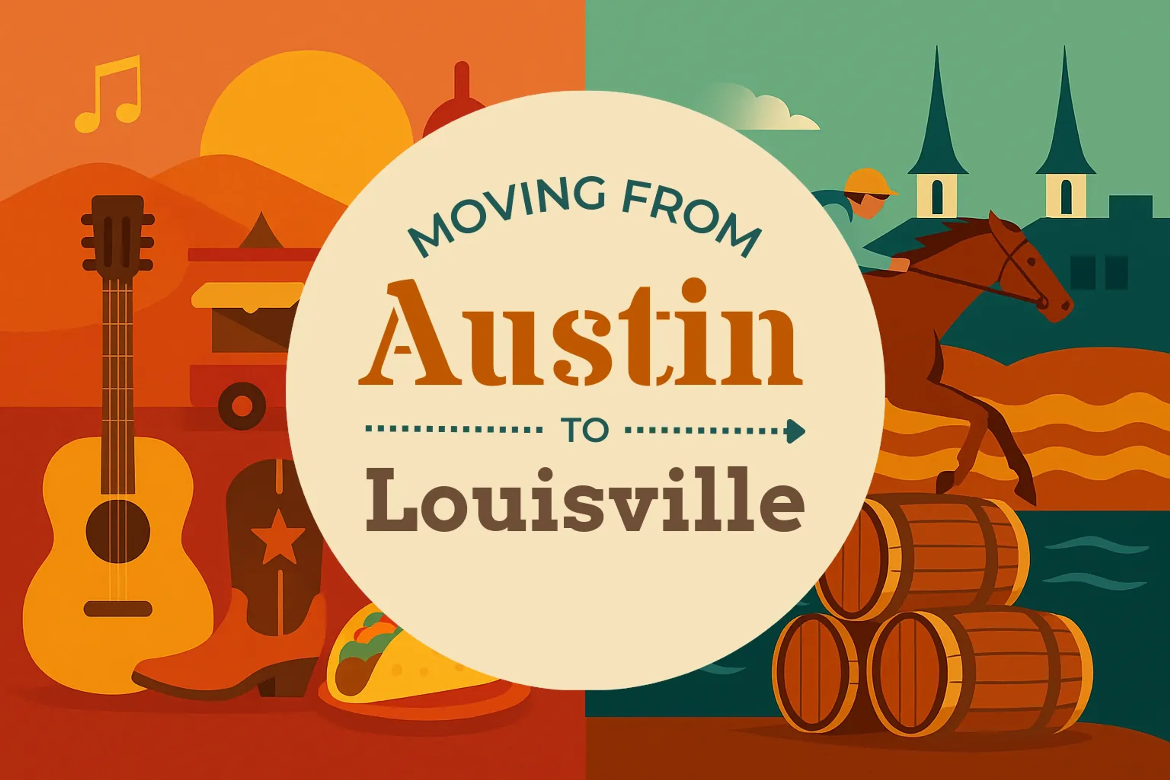 Side-by-side comparison of Austin to Louisville moving companies
