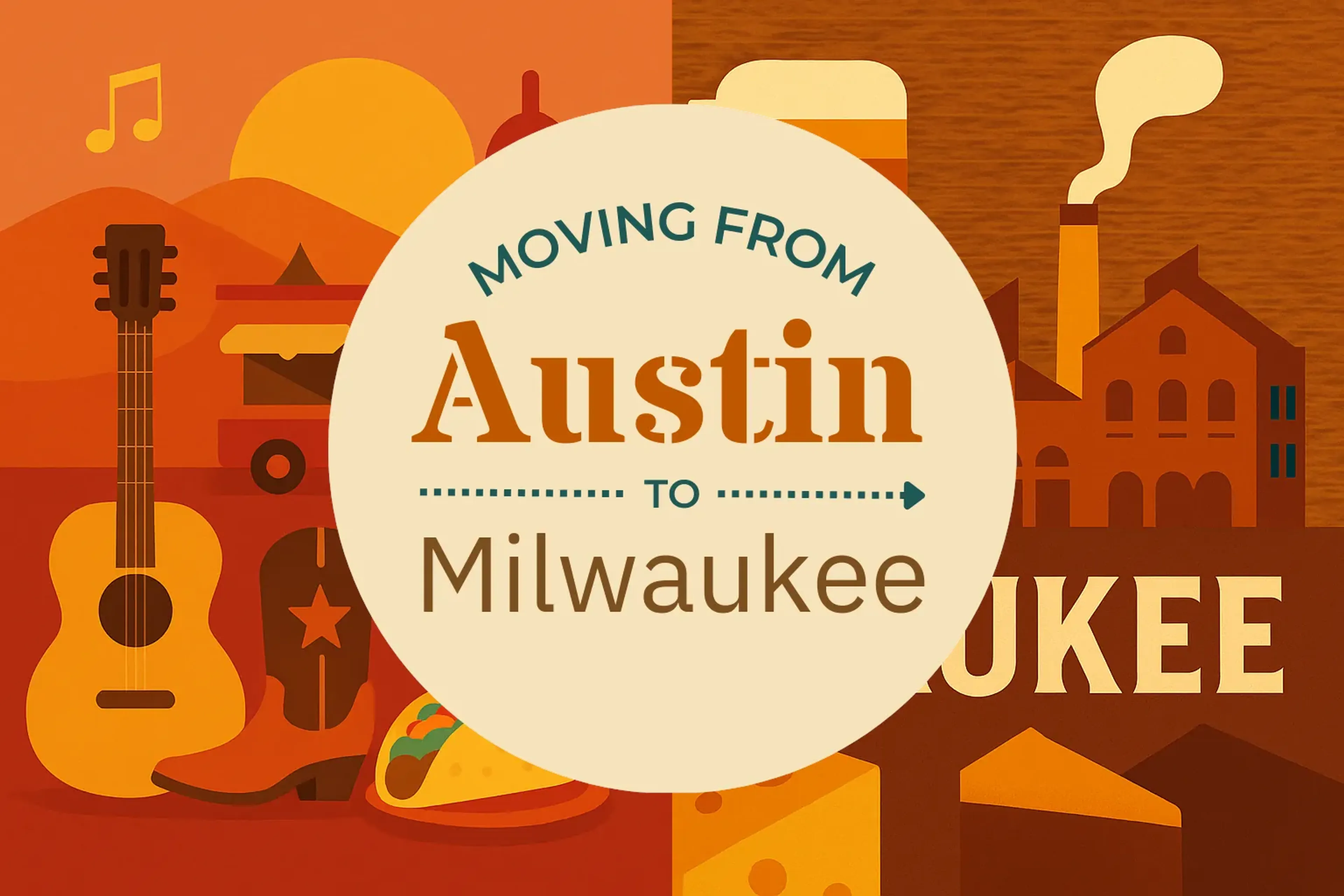 Side-by-side comparison of Austin to Milwaukee moving companies
