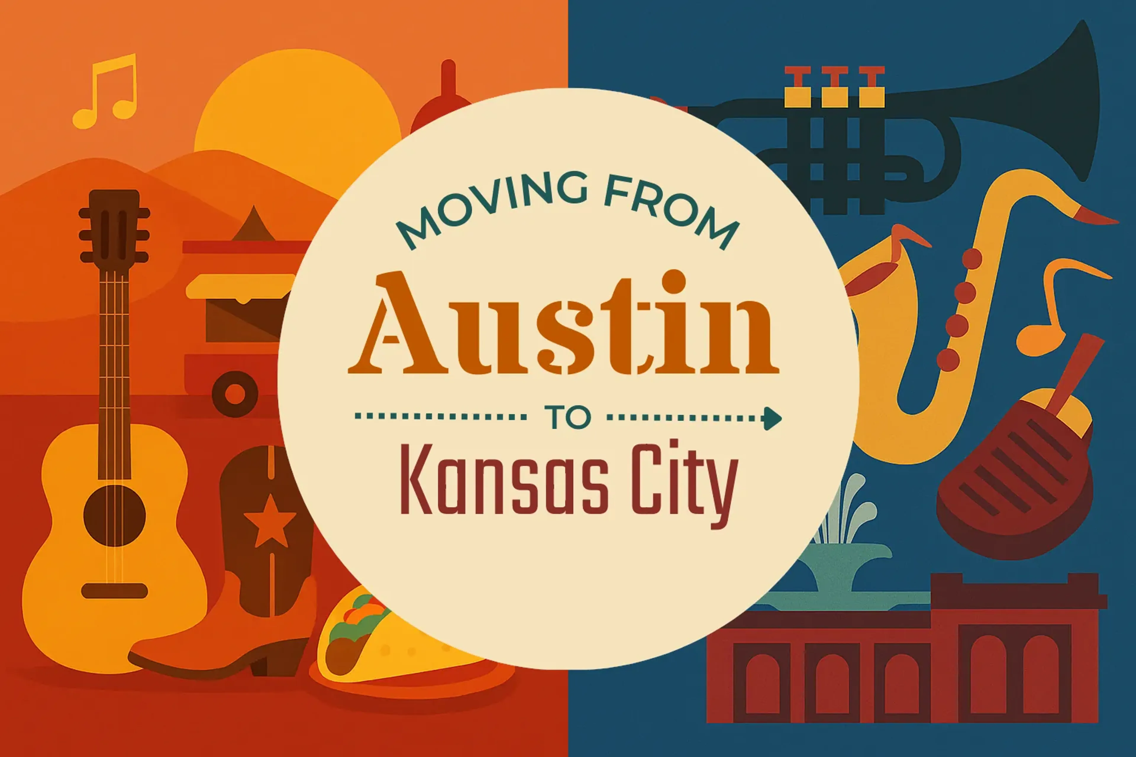 Side-by-side comparison of Austin to Kansas City moving companies