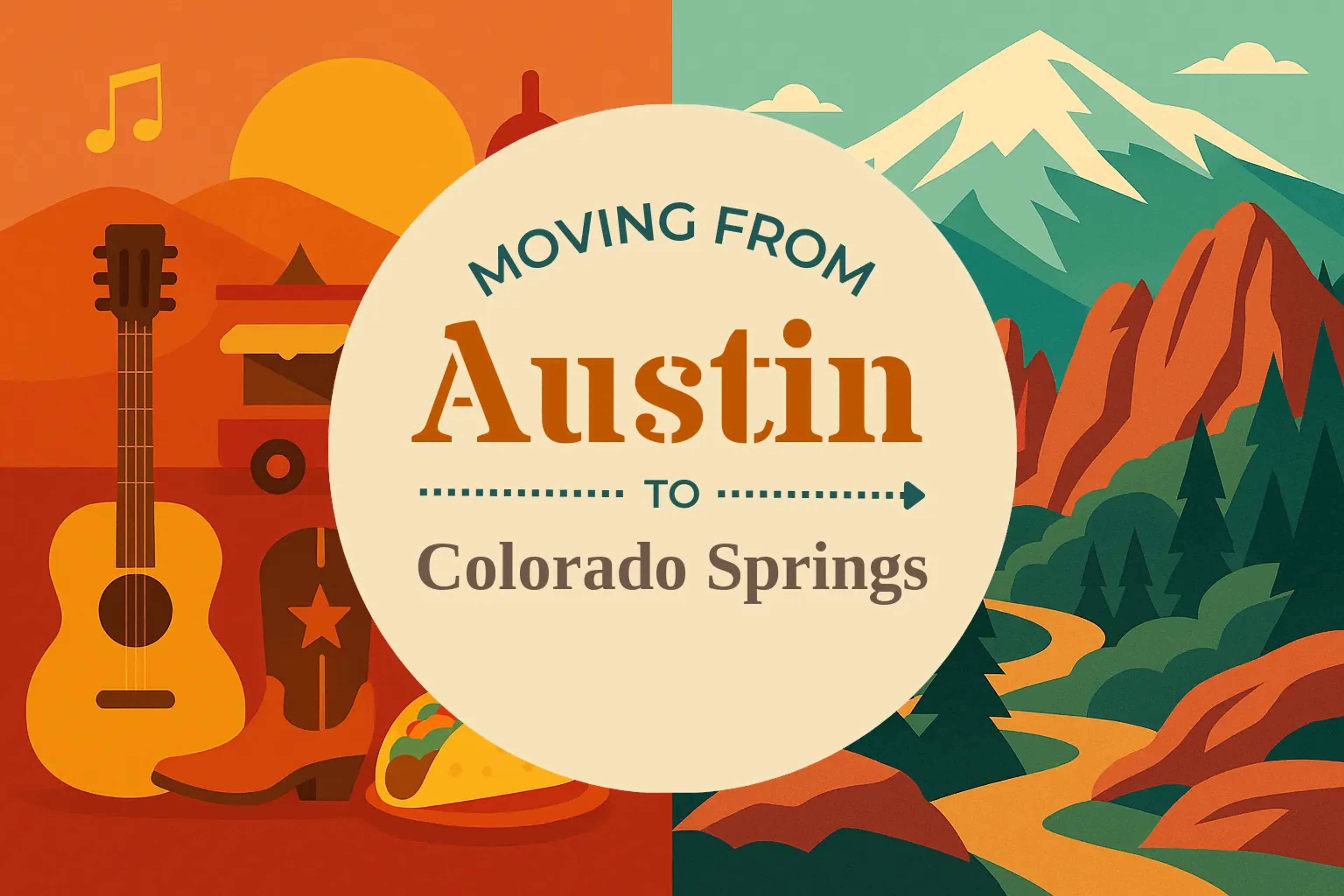 Side-by-side comparison of Austin to Colorado Springs moving companies