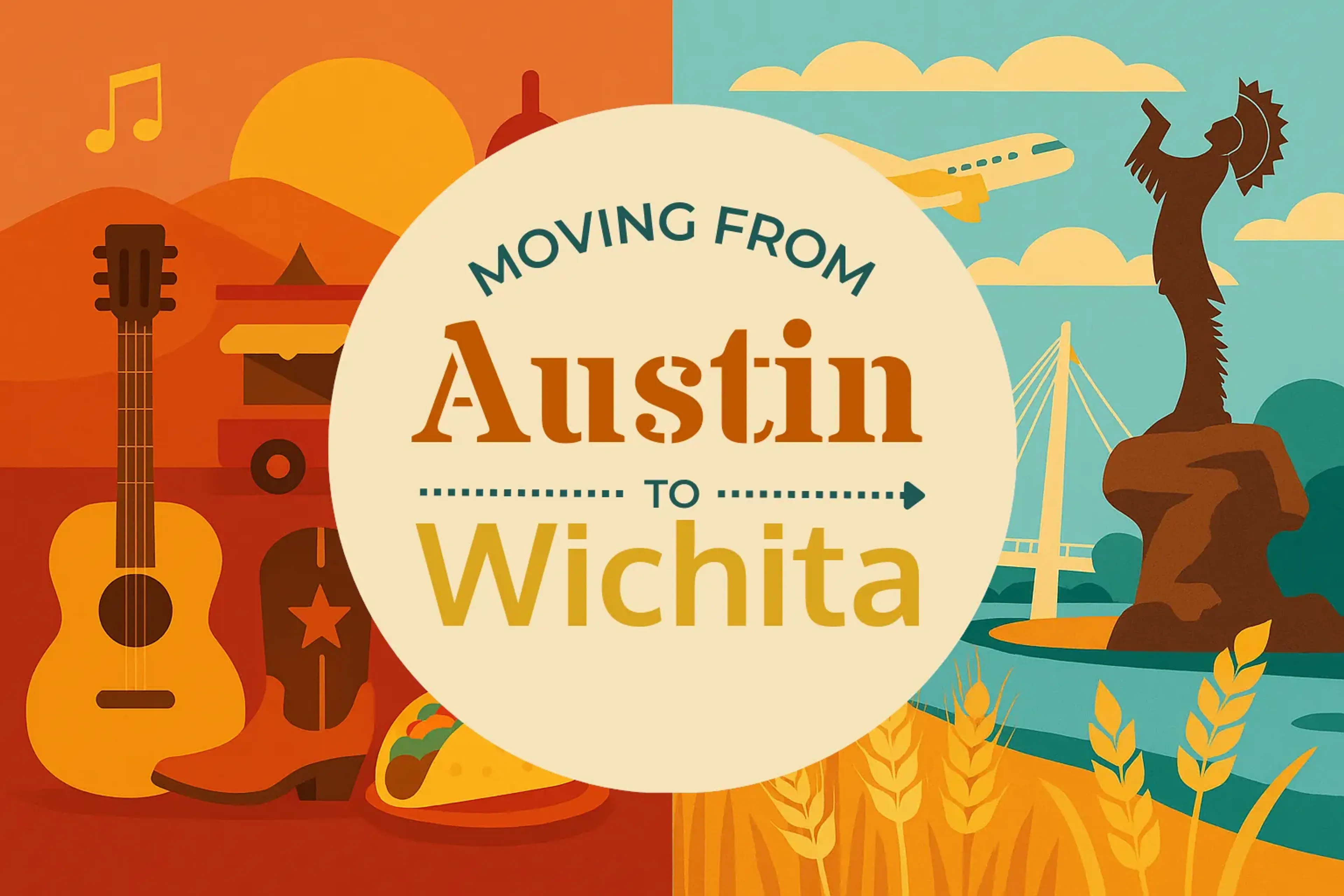 Side-by-side comparison of Austin to Wichita moving companies