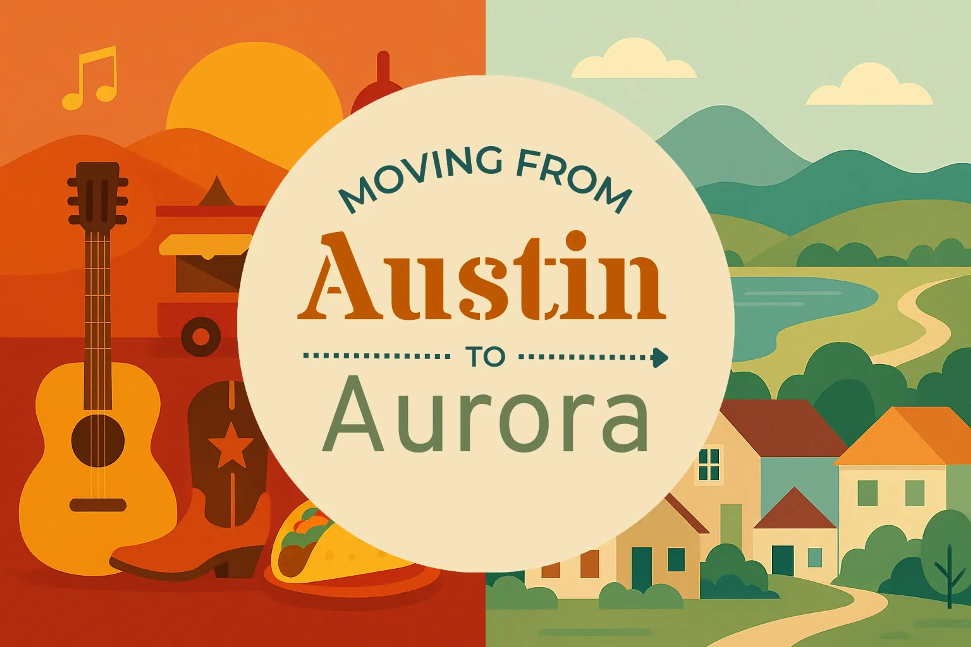 Side-by-side comparison of Austin to Aurora moving companies