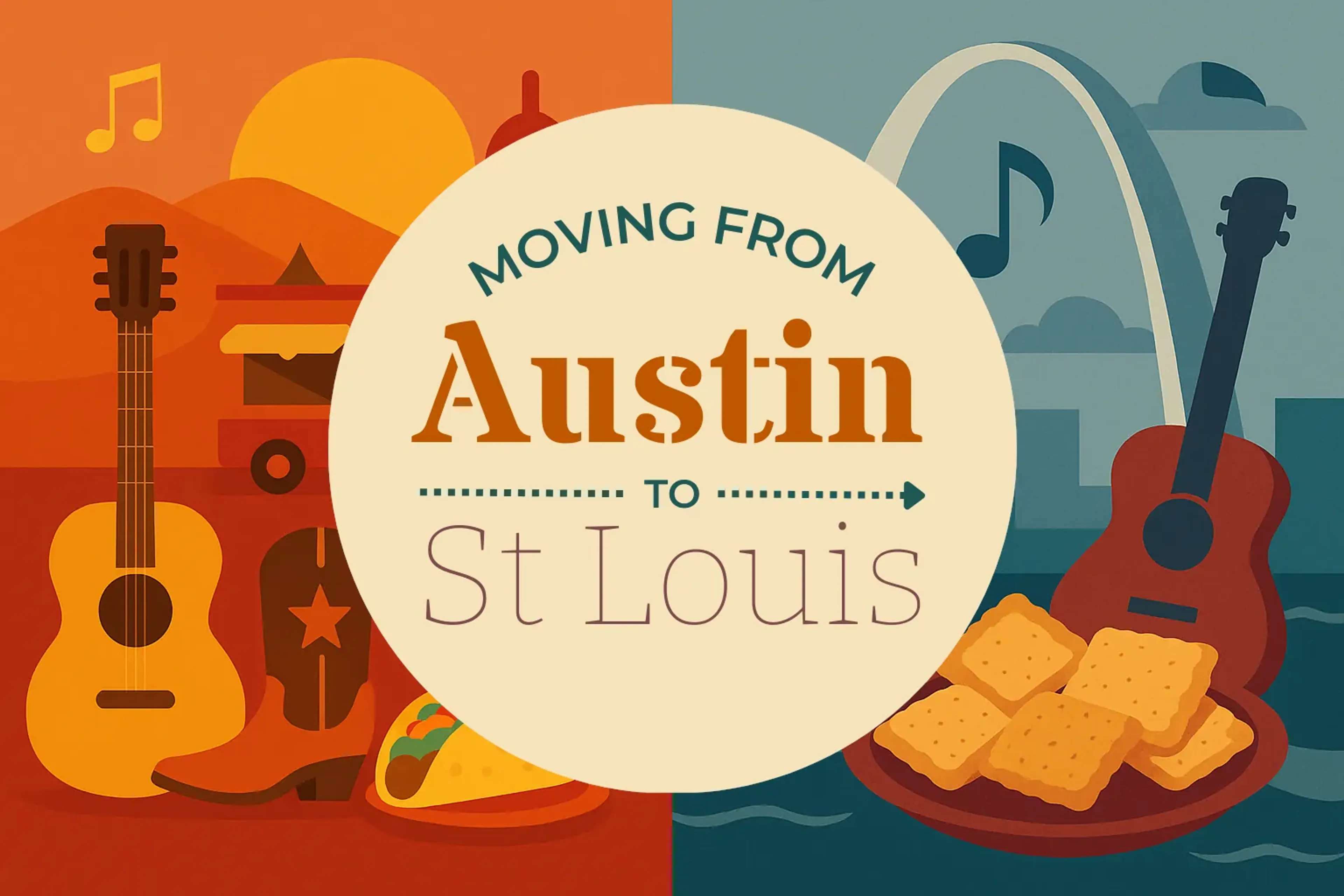 Side-by-side comparison of Austin to St. Louis moving companies