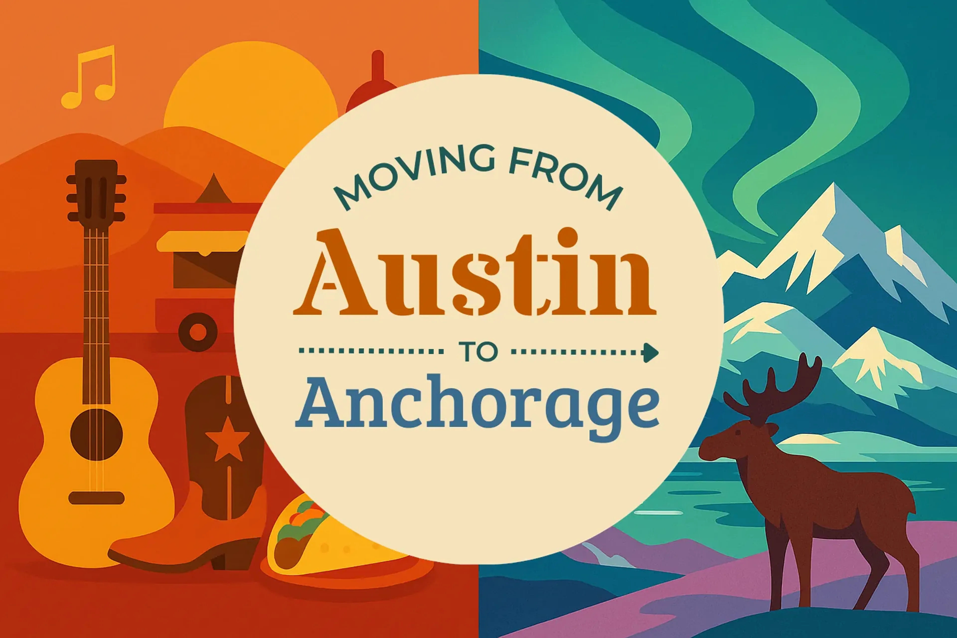 Side-by-side comparison of Austin to Anchorage moving companies