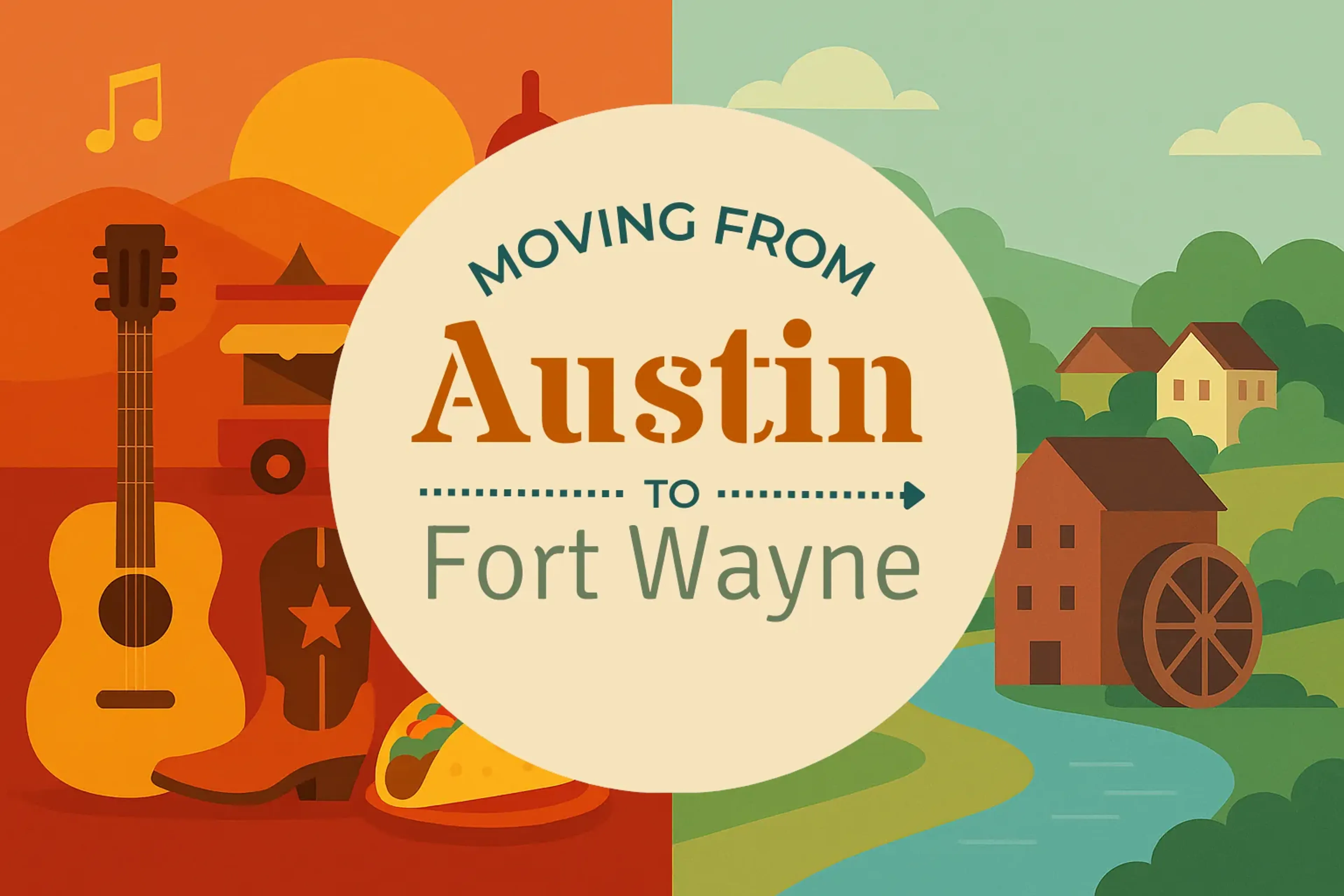 Side-by-side comparison of Austin to Fort Wayne moving companies