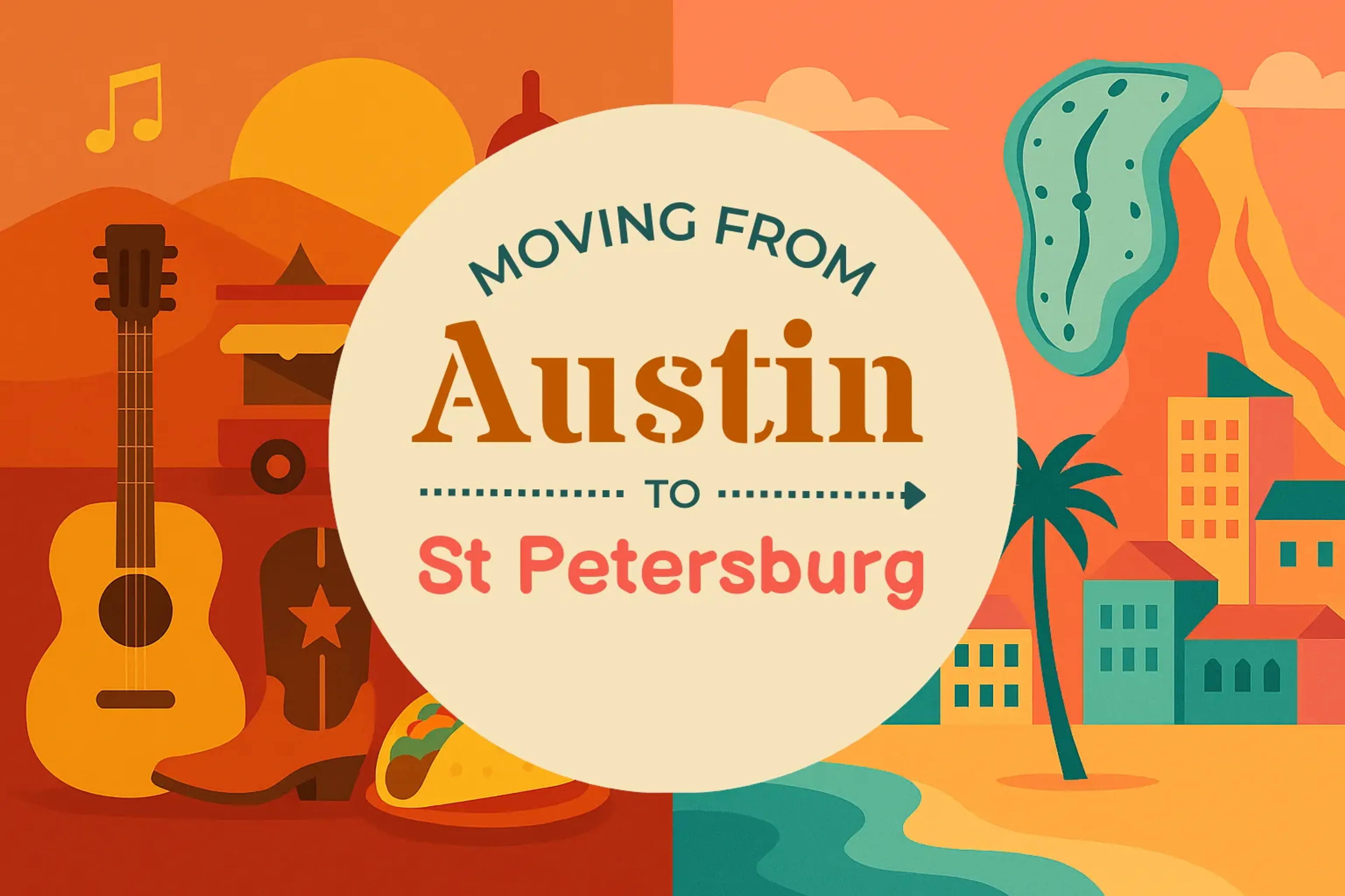 Side-by-side comparison of Austin to St. Petersburg moving companies