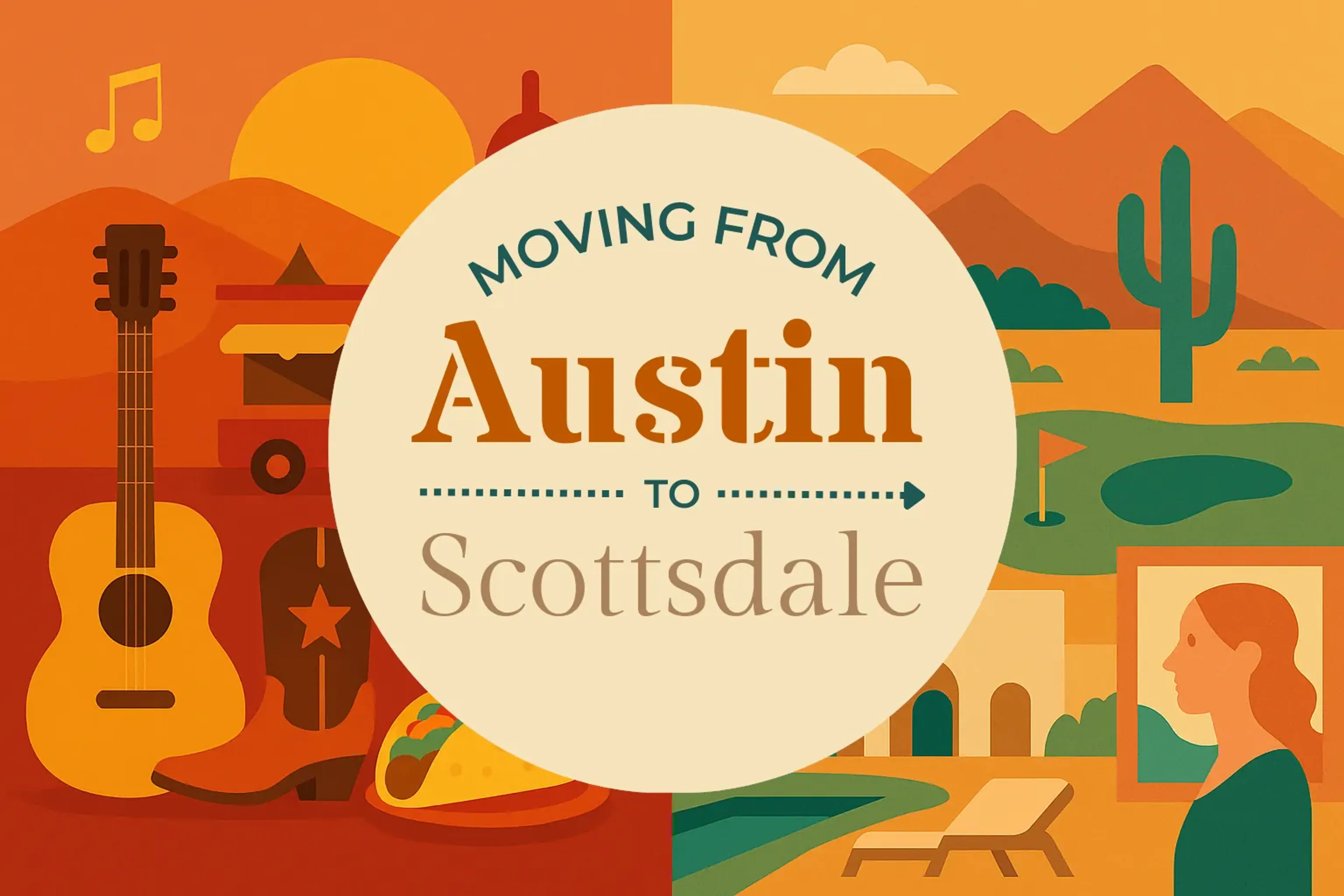 Side-by-side comparison of Austin to Scottsdale moving companies