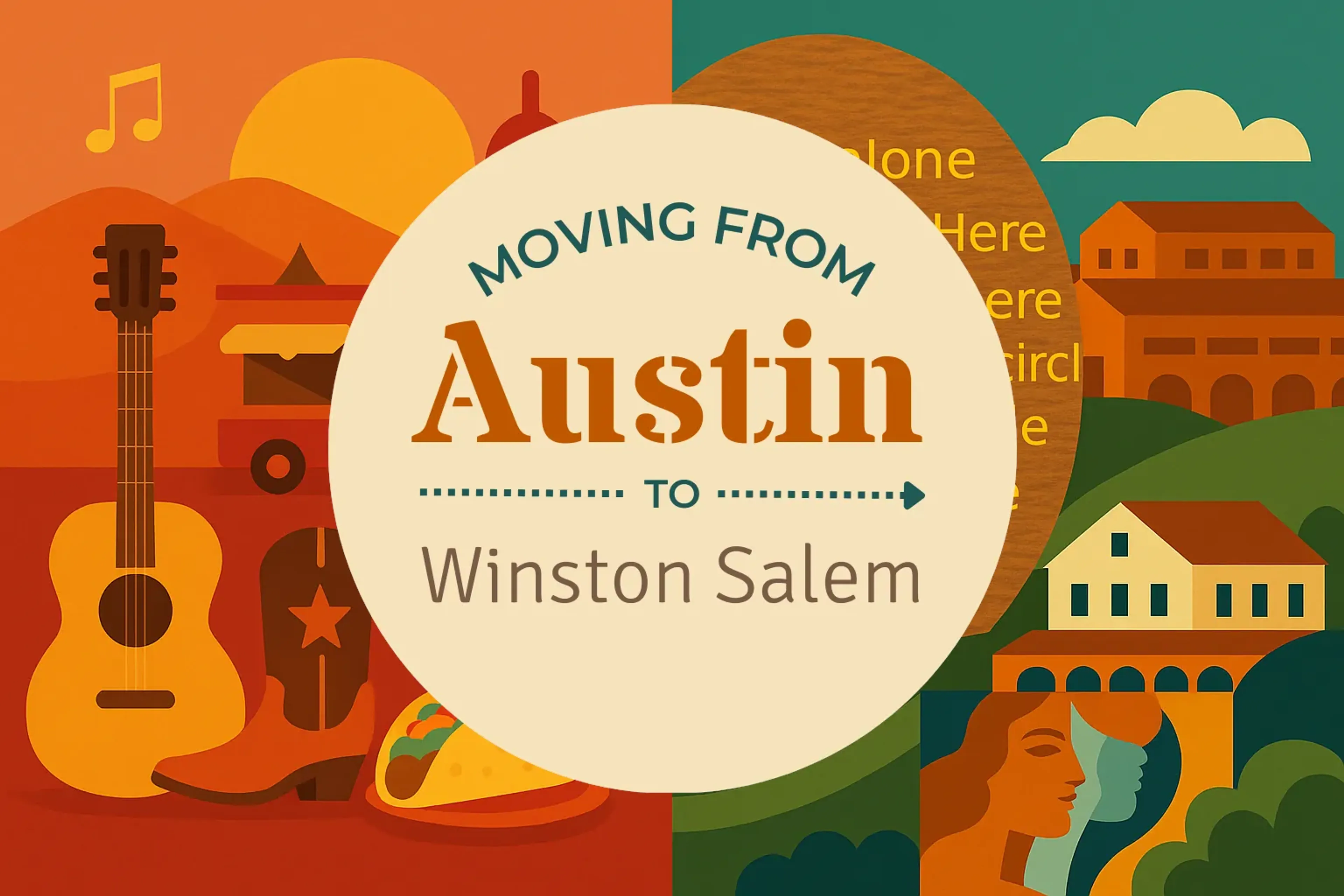 Side-by-side comparison of Austin to Winston Salem moving companies