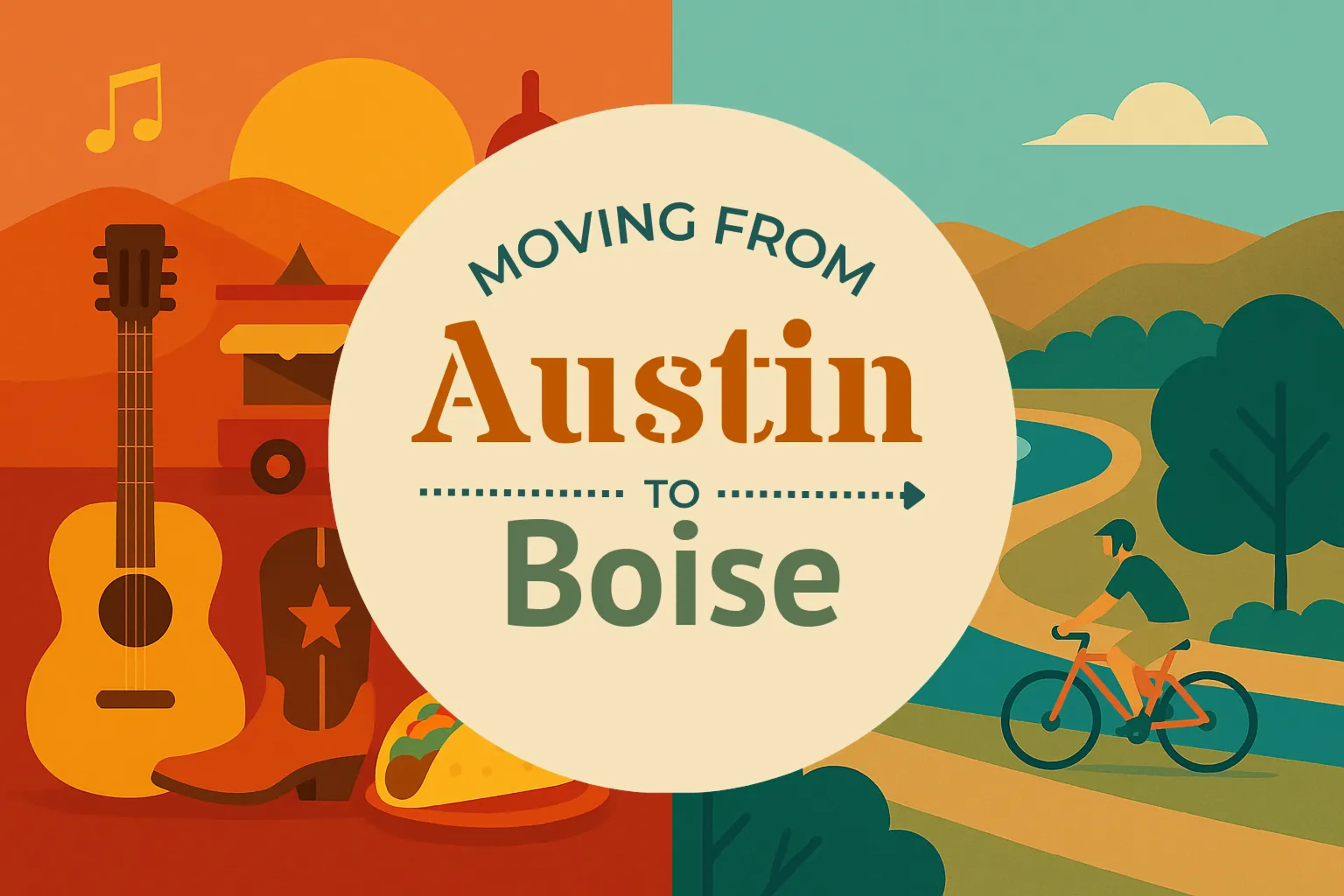 Side-by-side comparison of Austin to Boise moving companies