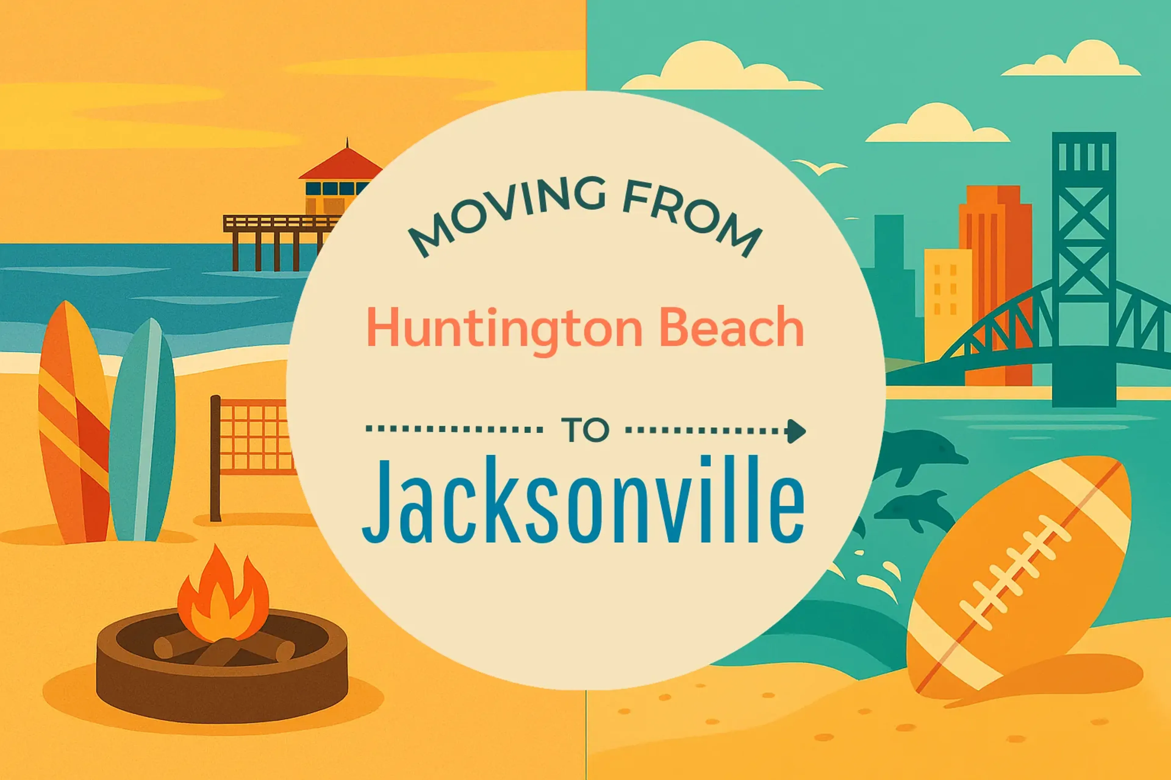 Side-by-side comparison of Huntington Beach to Jacksonville moving companies