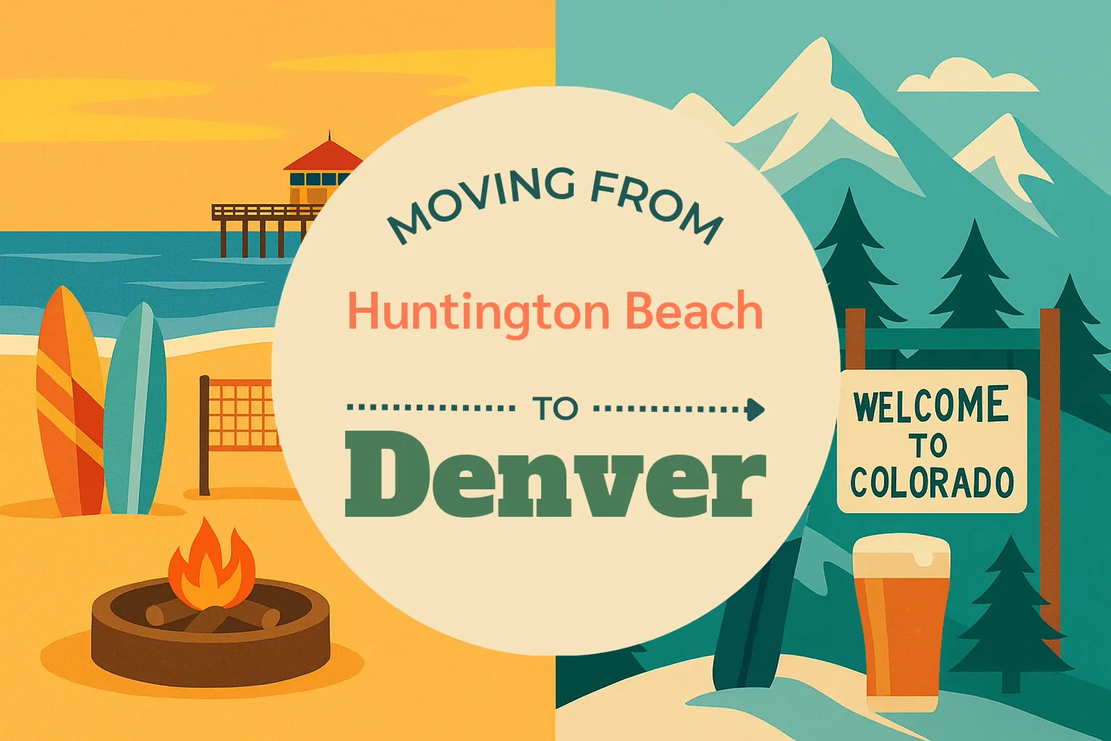 Side-by-side comparison of Huntington Beach to Denver moving companies