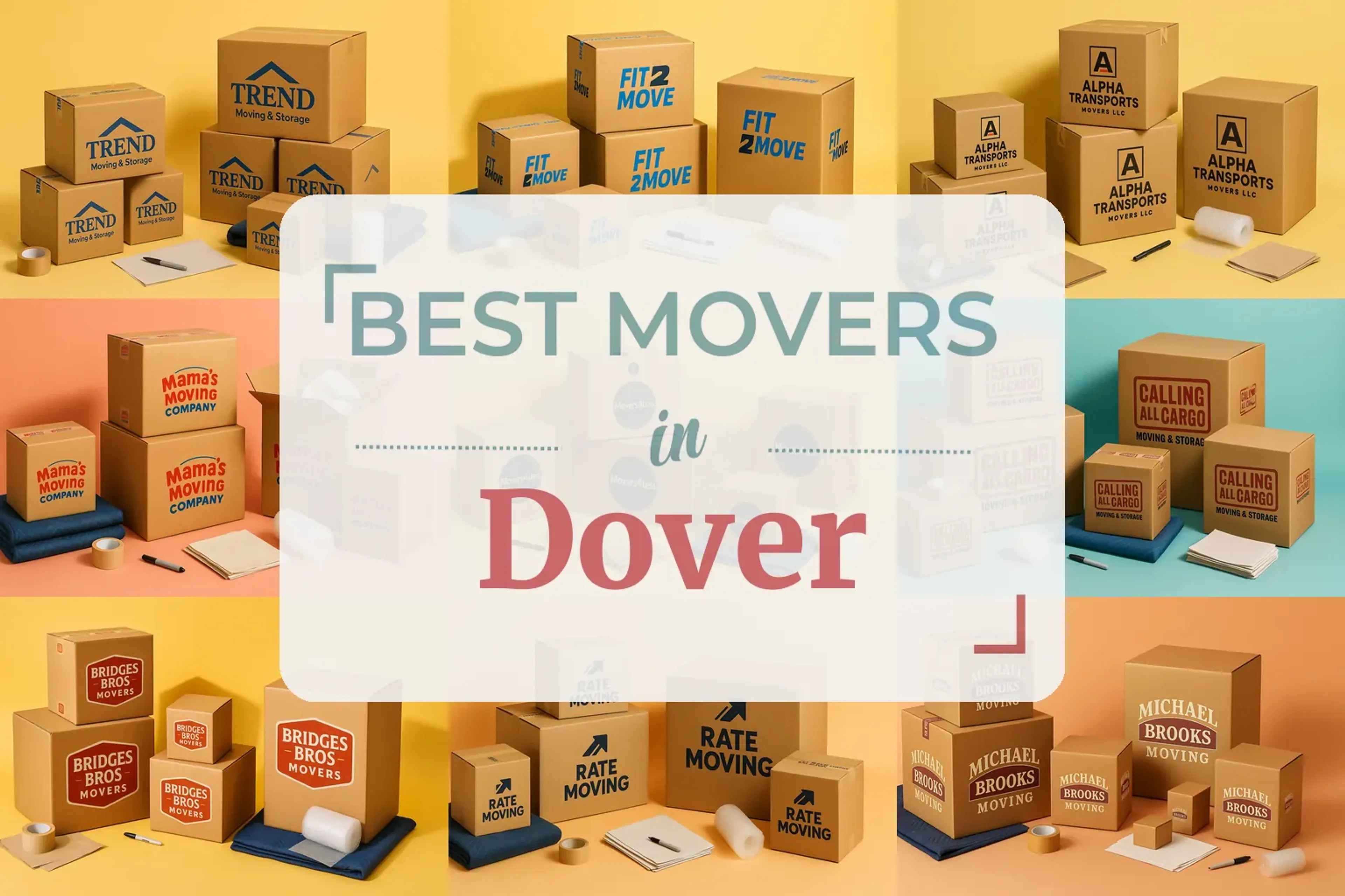 Side-by-side comparison of Dover moving companies