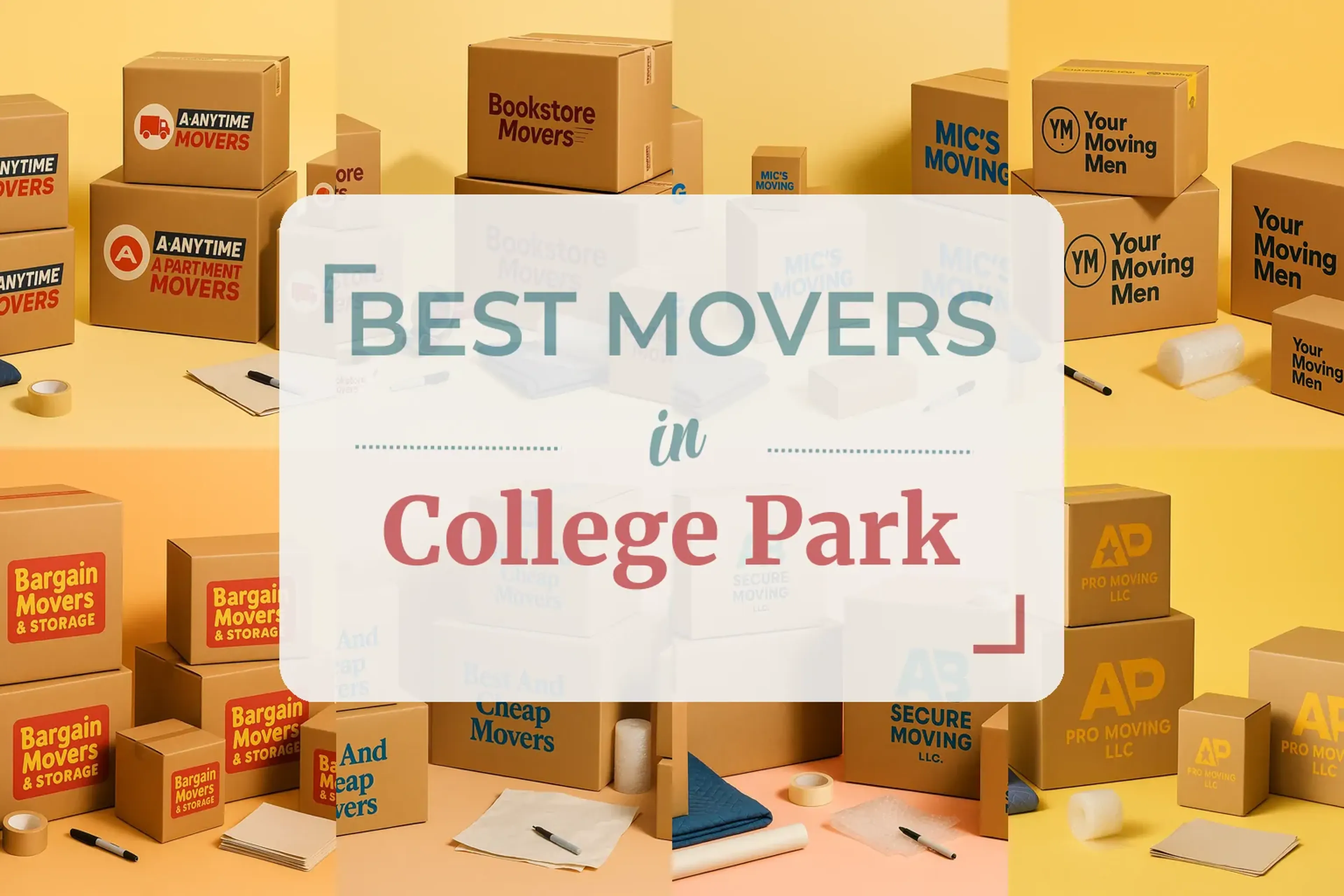 Side-by-side comparison of College Park moving companies